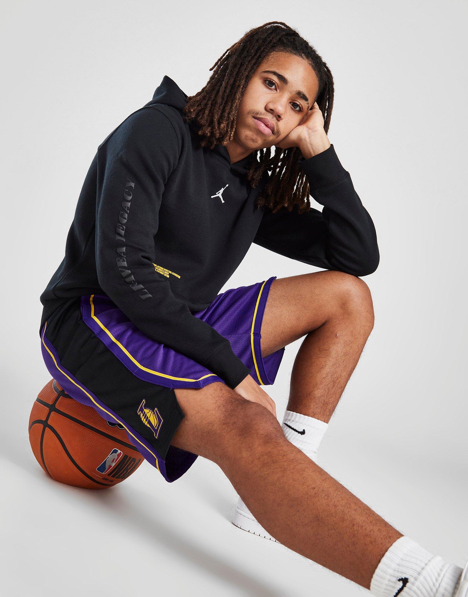 Purple Jordan NBA LA Lakers Shorts Junior | JD Sports Global - JD