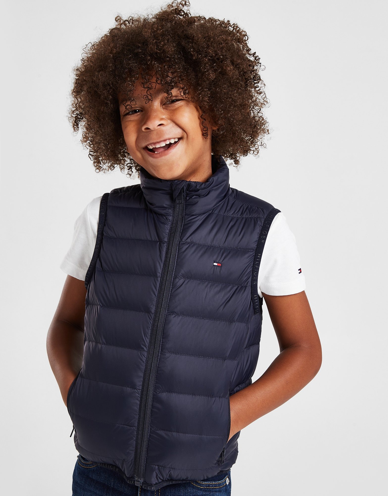 Light Blue Hilfiger Essential JD Children Ireland Tommy Sports Gilet -