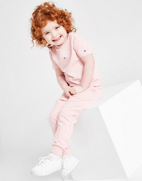 Pink Tommy Girls' Graphic T-Shirt/Joggers Set Infant | JD Sports Global