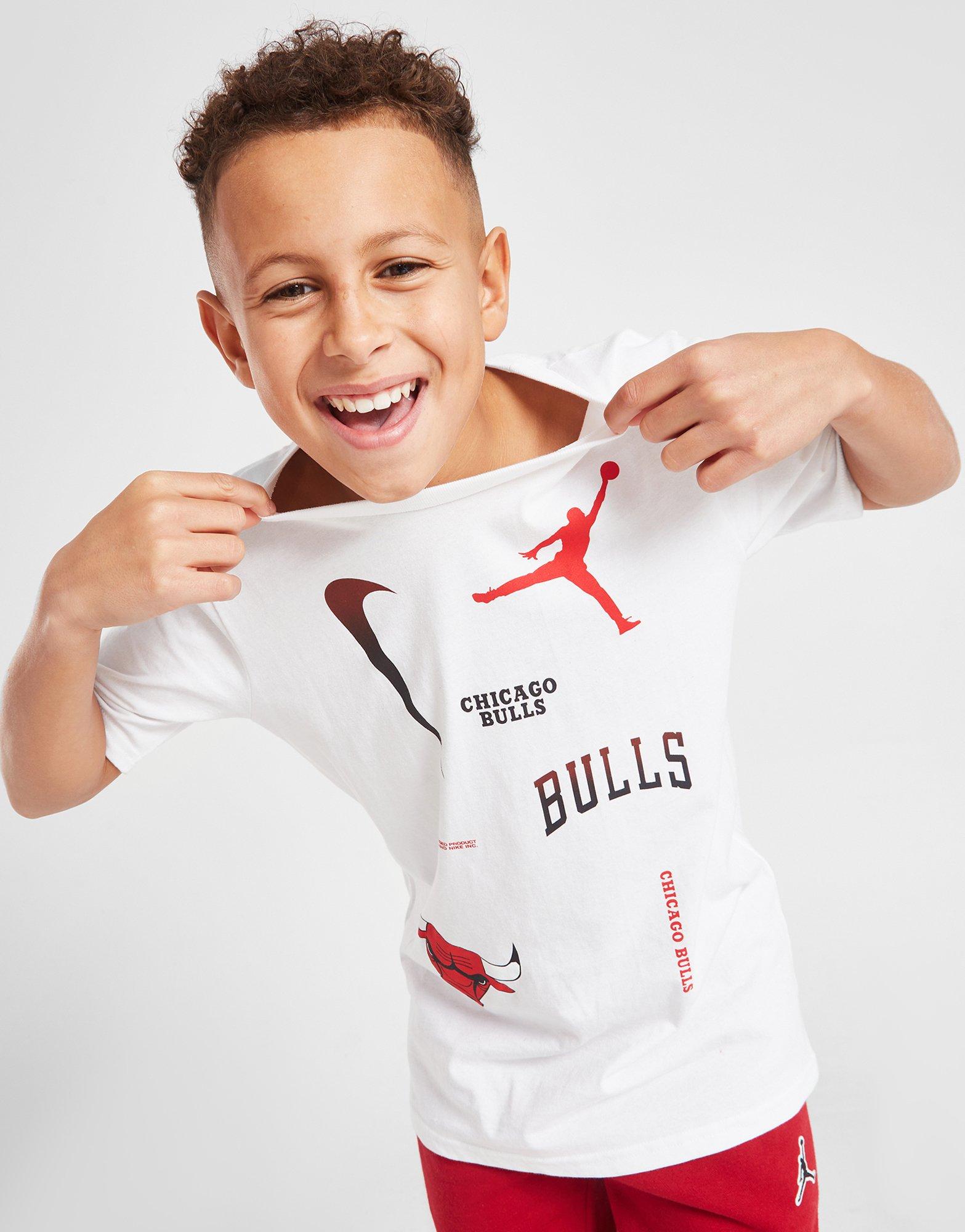NBA Adidas Boy's Chicago Bulls Long Sleeve Shirt Size Youth