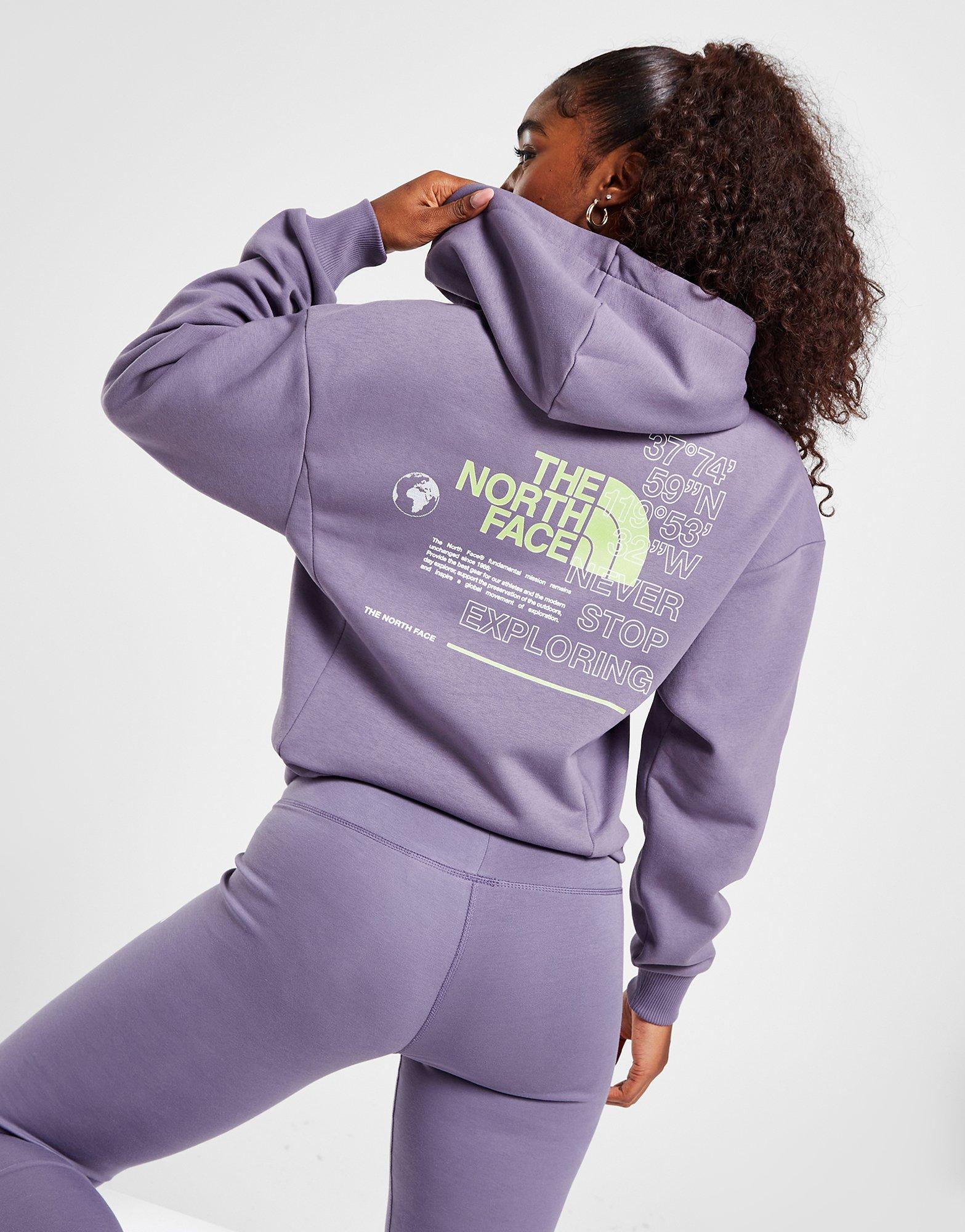 Purple The North Face Globe Hoodie | JD Sports Global