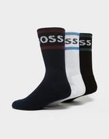 BOSS 3-Pack Rib Stripe Socks