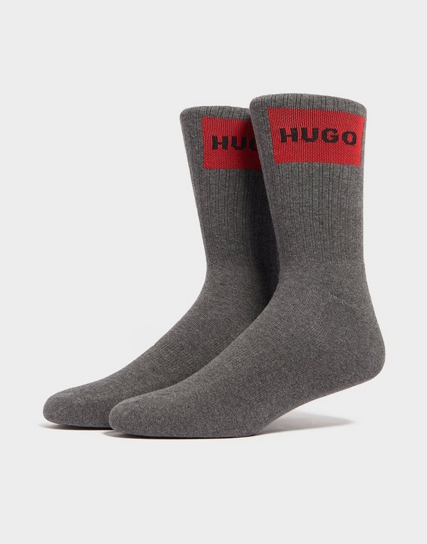 HUGO pack de 2 calcetines Patch Rib