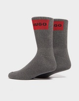 HUGO 2-Pack Patch Rib Socks