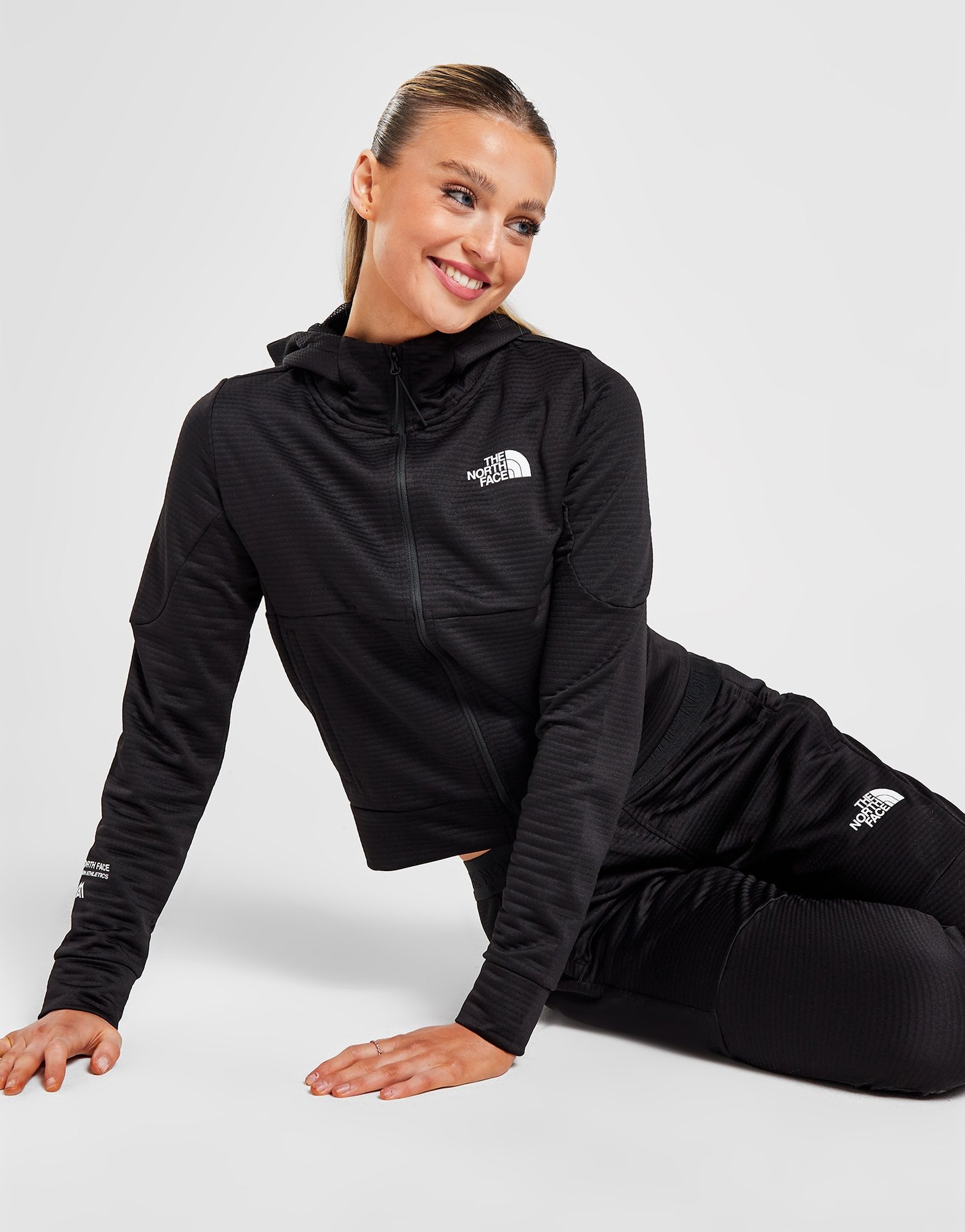 Black The North Face Mountain Athletics Full Zip Hoodie | JD Sports UK