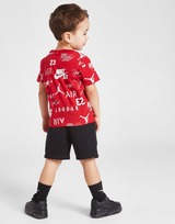 Jordan conjunto camiseta/pantalón corto All Over Print Mix para bebé