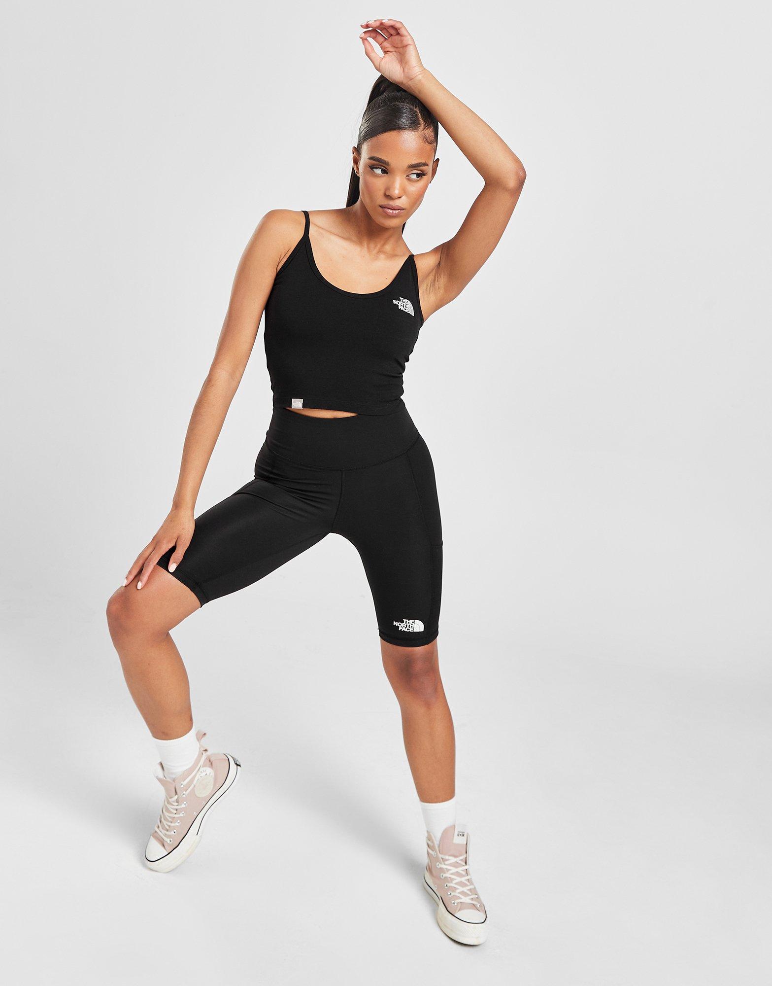 The North Face Training Aracar high waist legging shorts in black Exclusive  at ASOS