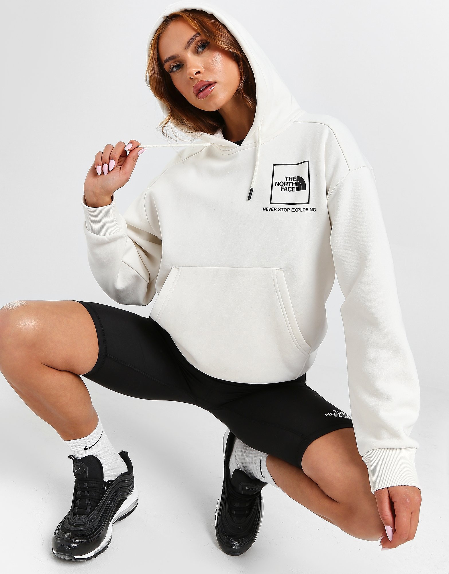 White The North Face Box Hoodie | JD Sports Global