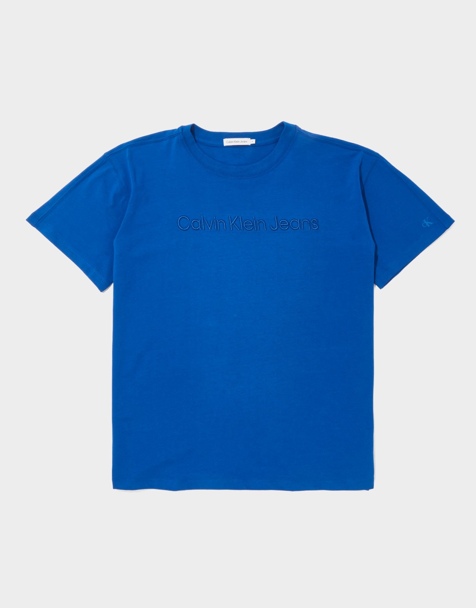 Blue Calvin Klein Jeans Embroidered Logo T-Shirt Junior | JD Sports UK