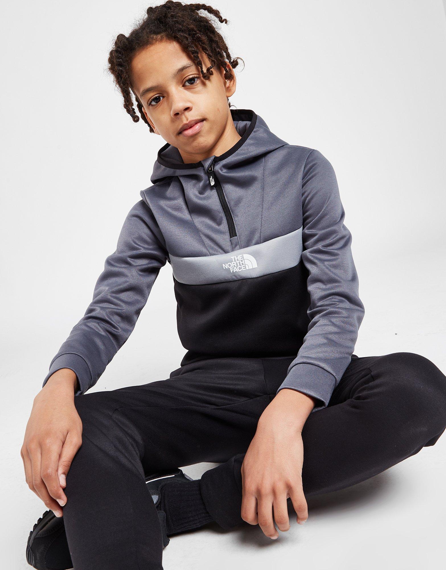 Black The North Face Tek 1/2 Zip Hoodie Junior | JD Sports UK