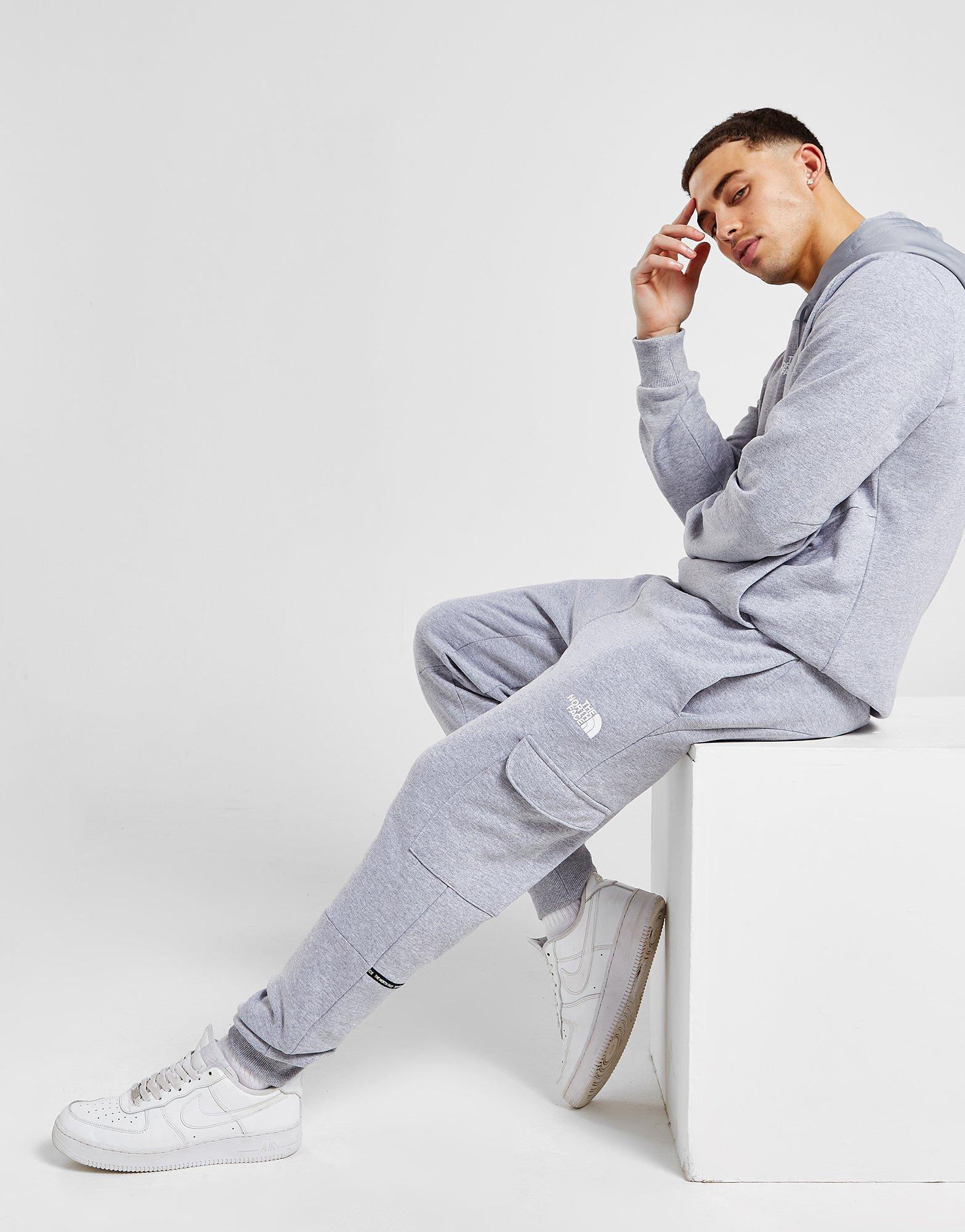 Grey north face joggers online