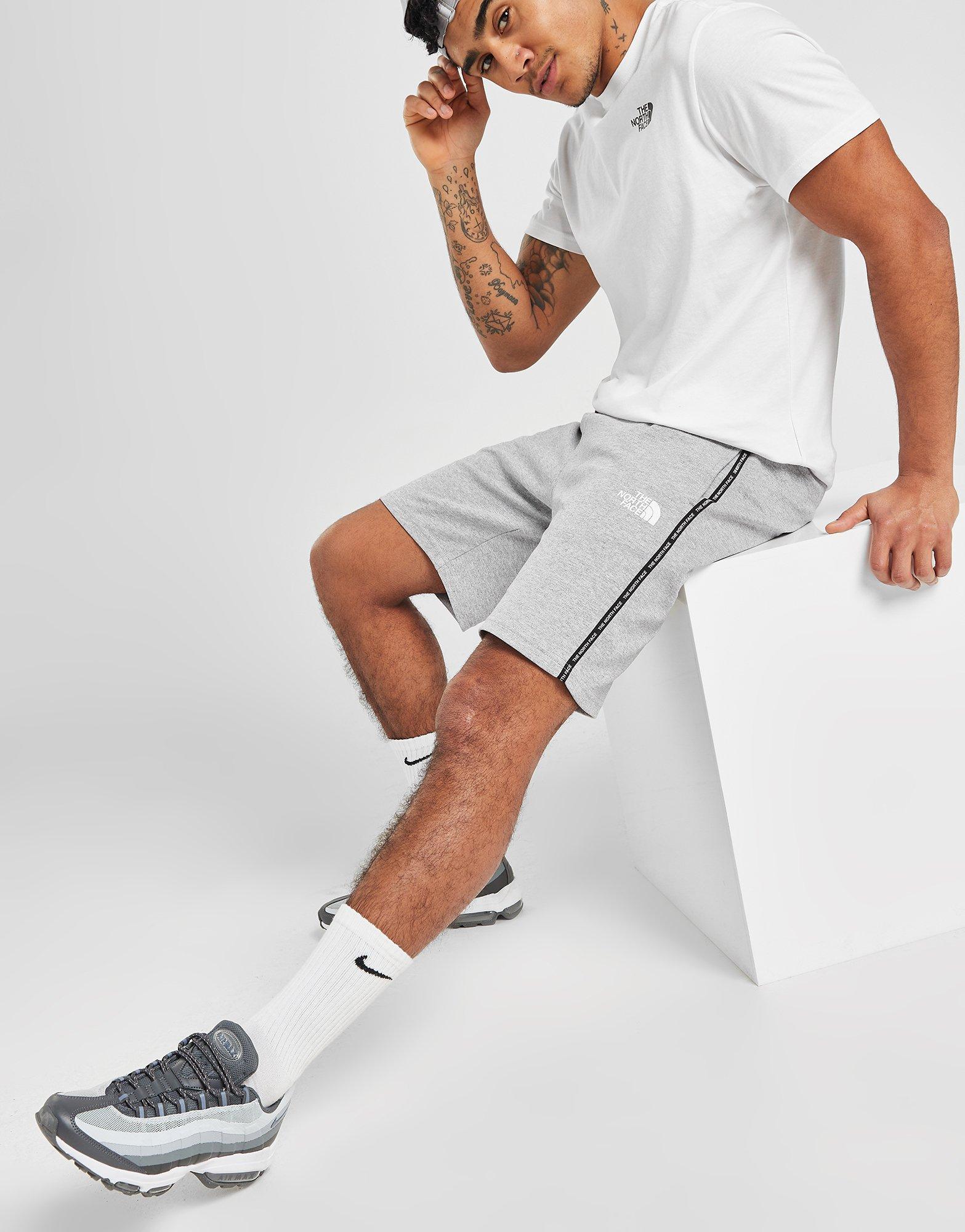 The north face shorts hot sale grey