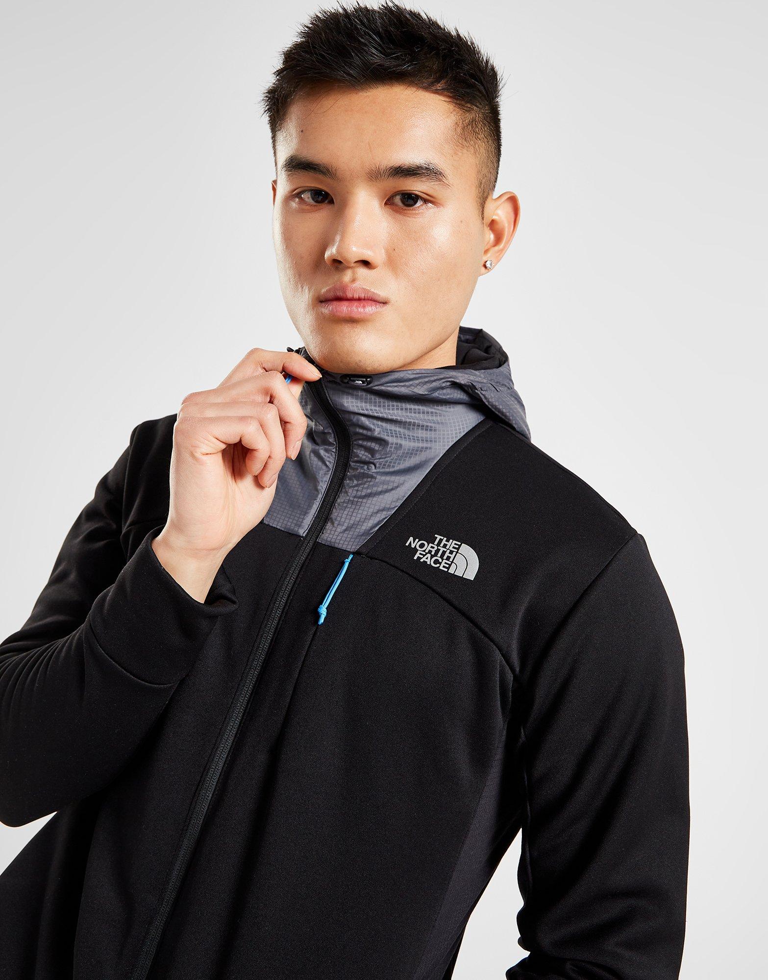 The north face tape best sale poly full zip hoodie