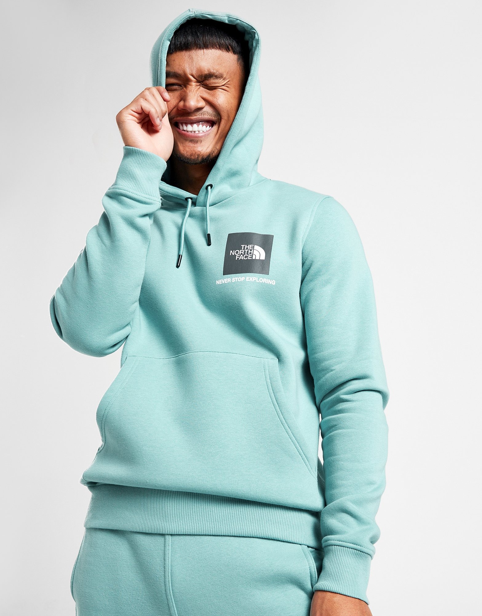 Blue The North Face Fine Box Hoodie - JD Sports Global
