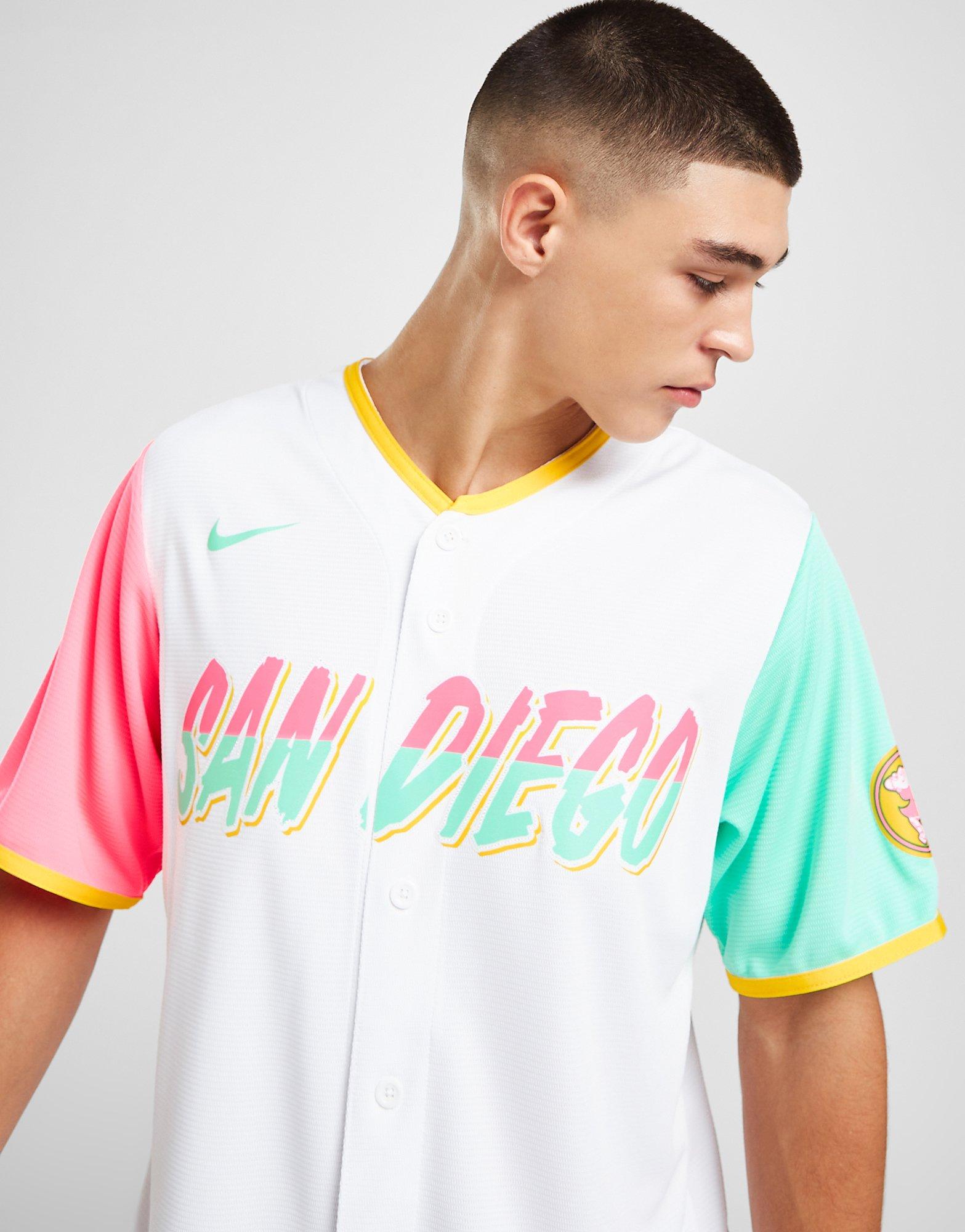 White Nike MLB San Diego Padres City Connect Jersey