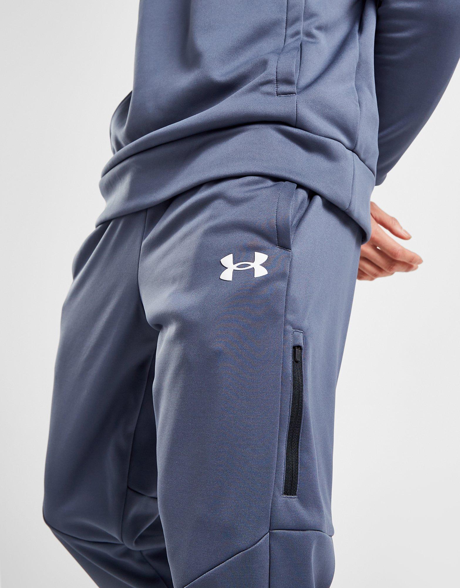 Under Armour QUALIFIER RUN - Tracksuit bottoms - downpour gray/grey 