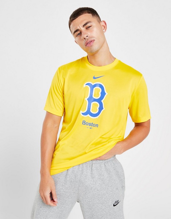 Yellow Nike MLB Boston Red Sox City Logo T-Shirt