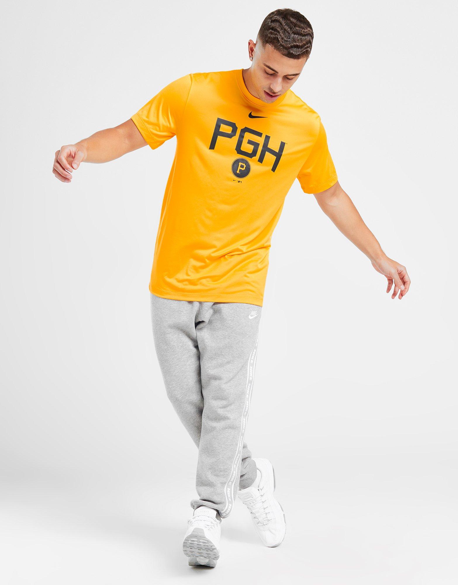 Yellow Nike MLB Pittsburgh Pirates City Connect Legend T-Shirt - JD Sports Ireland