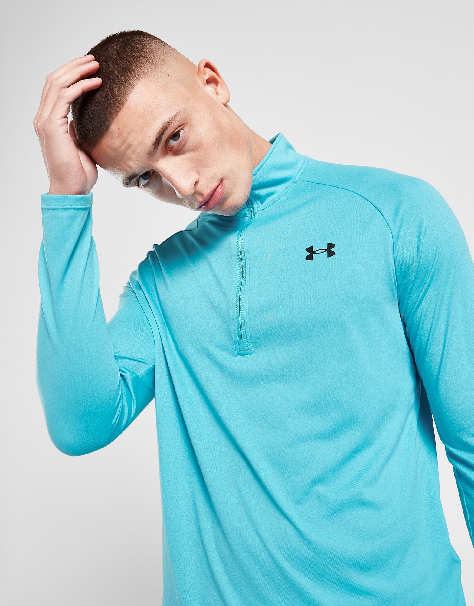 Blue Under Armour Tech 1/4 Zip Top Heren JD Sports