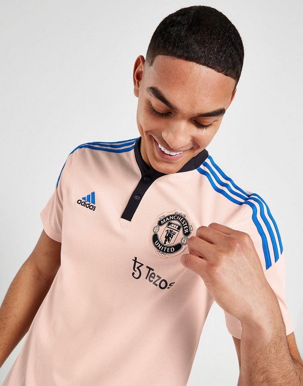 stap Hoofdkwartier Zuidwest Pink adidas Manchester United Fc Training Polo Shirt - JD Sports