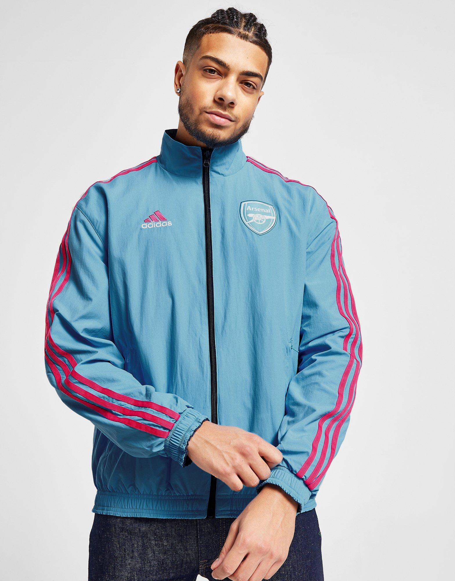 Blue adidas FC Anthem Jacket | JD Sports