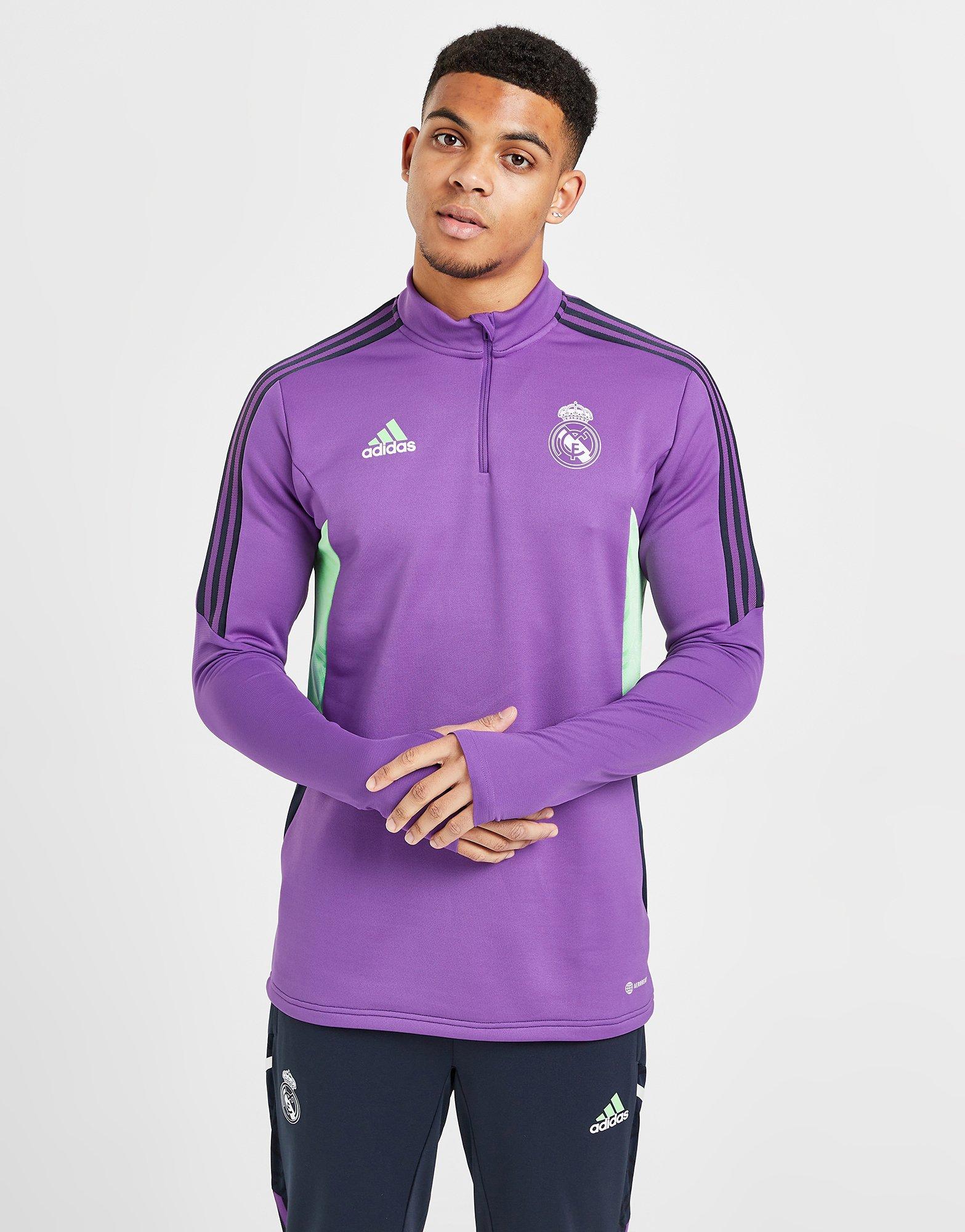 adidas real madrid half zip