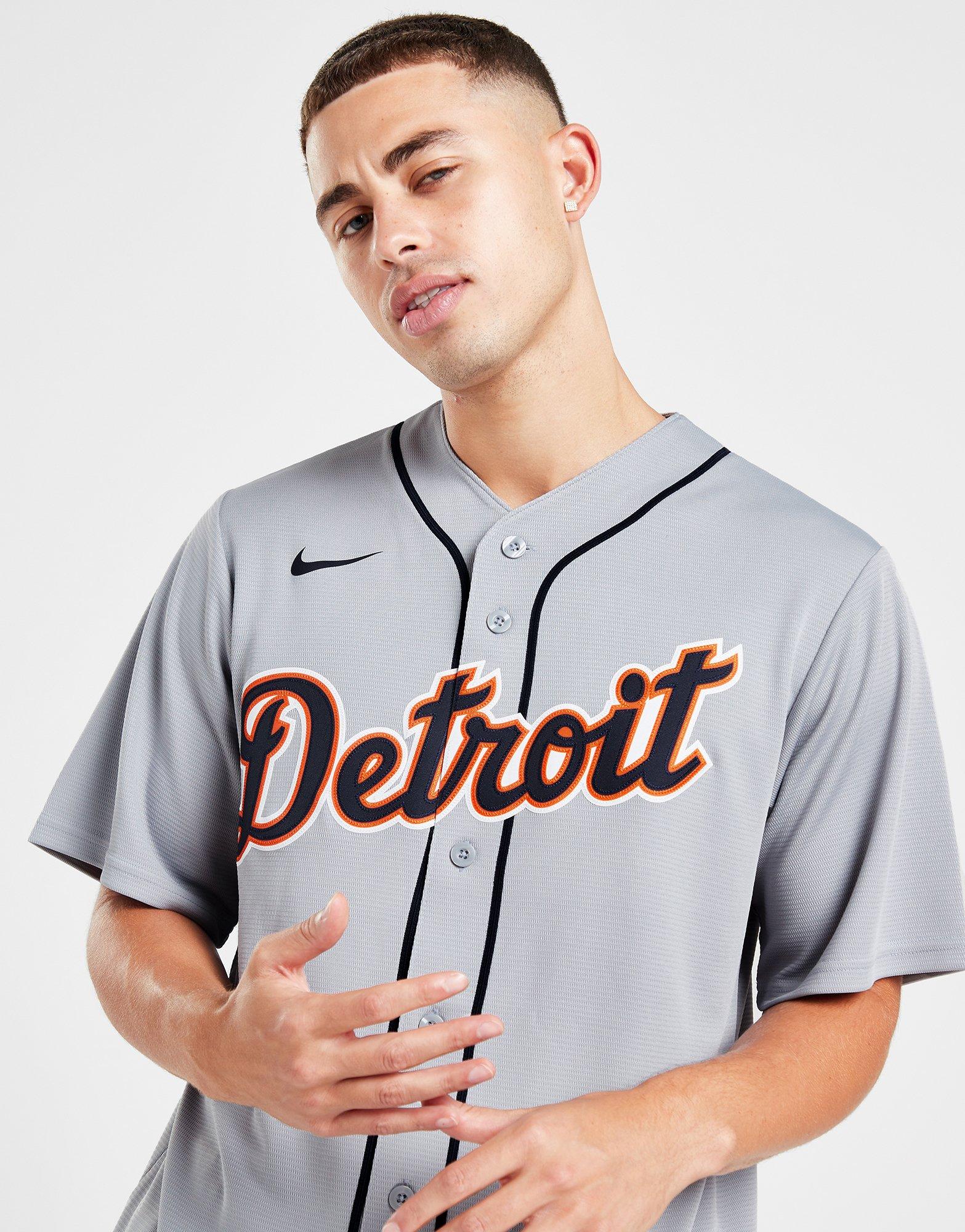 Detroit tigers on sale grey jersey