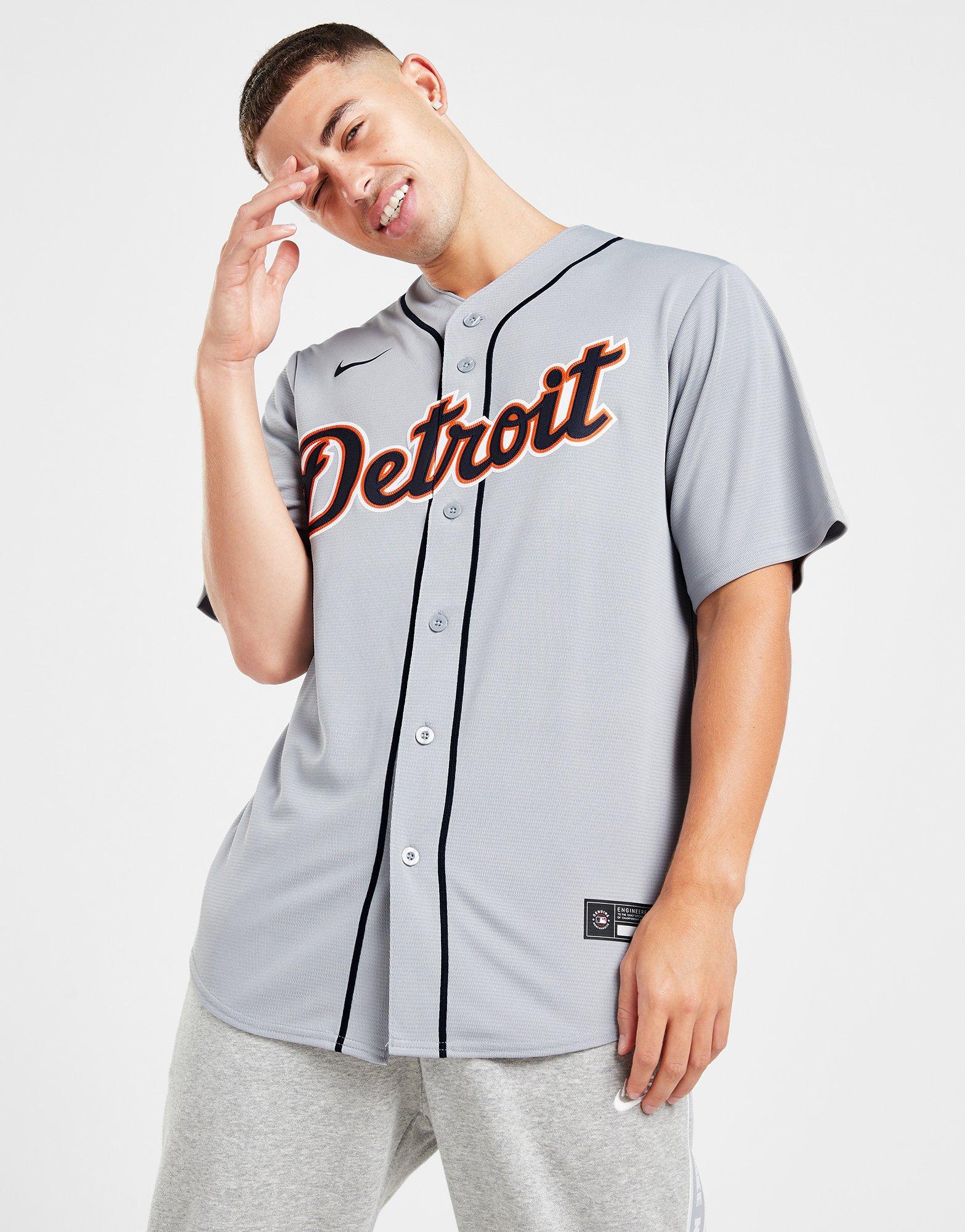 Detroit Tigers T-Shirt Gray Majestic Dri Fit XL Baseball in 2023