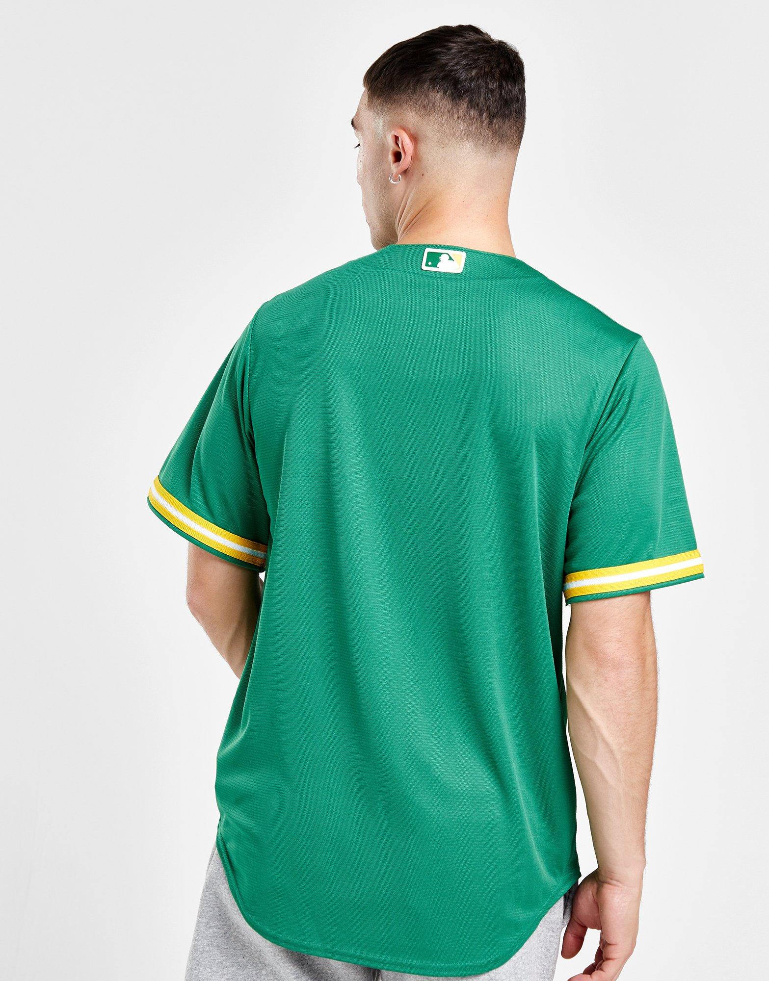 Green Nike MLB Oakland Athletics Road Jersey