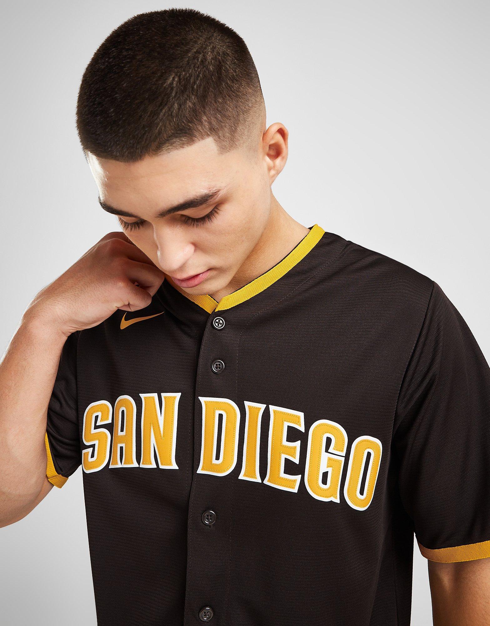 Nike Mlb San Diego Padres Alternate Jersey in Black for Men