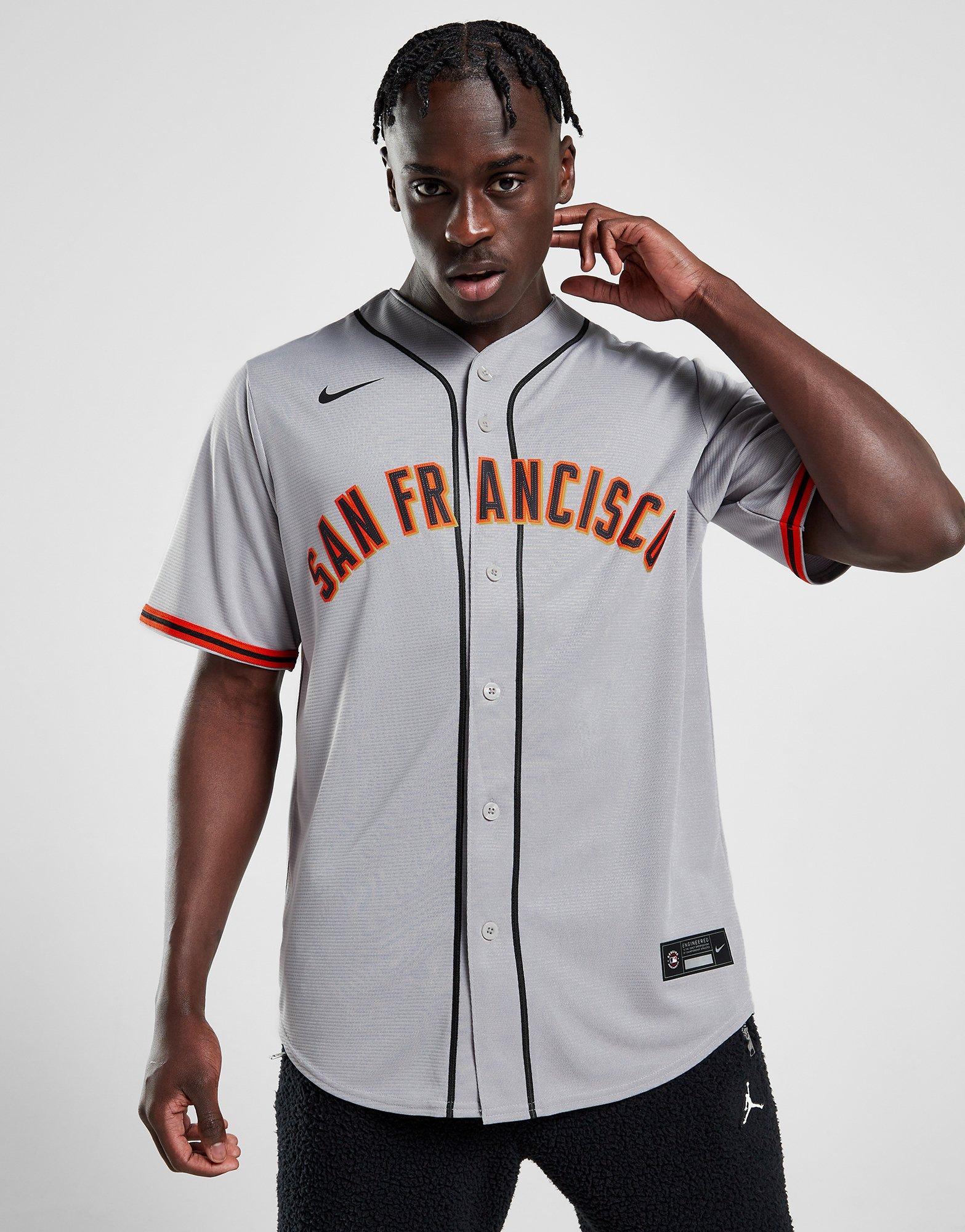 Grey Nike MLB San Francisco Giants Road Jersey