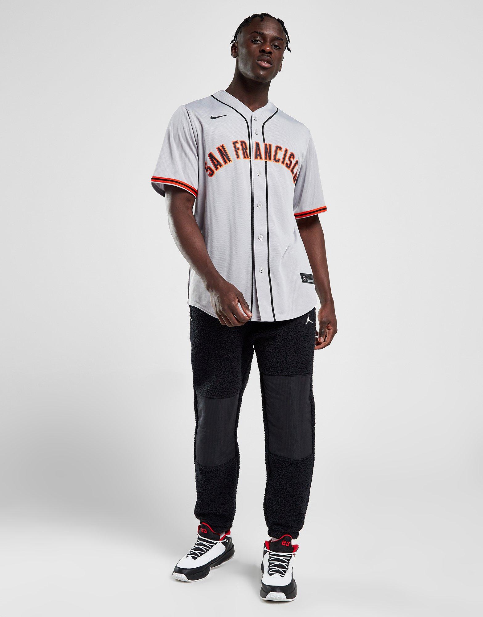 Nike San Francisco Giants Polo Shirt Mens XXL Grey MLB Baseball