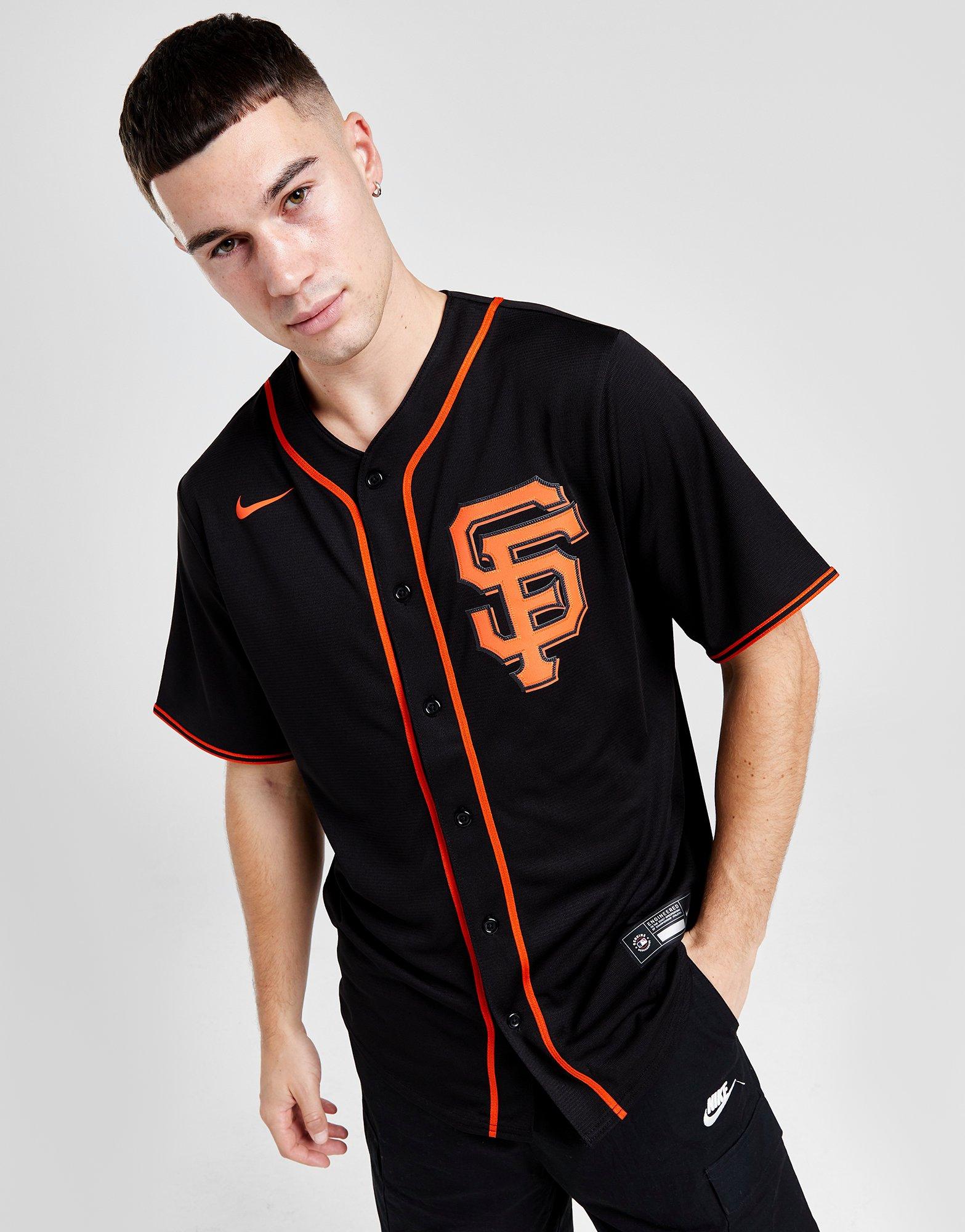 Black Nike MLB San Fransisco Giants Road Jersey - JD Sports Ireland