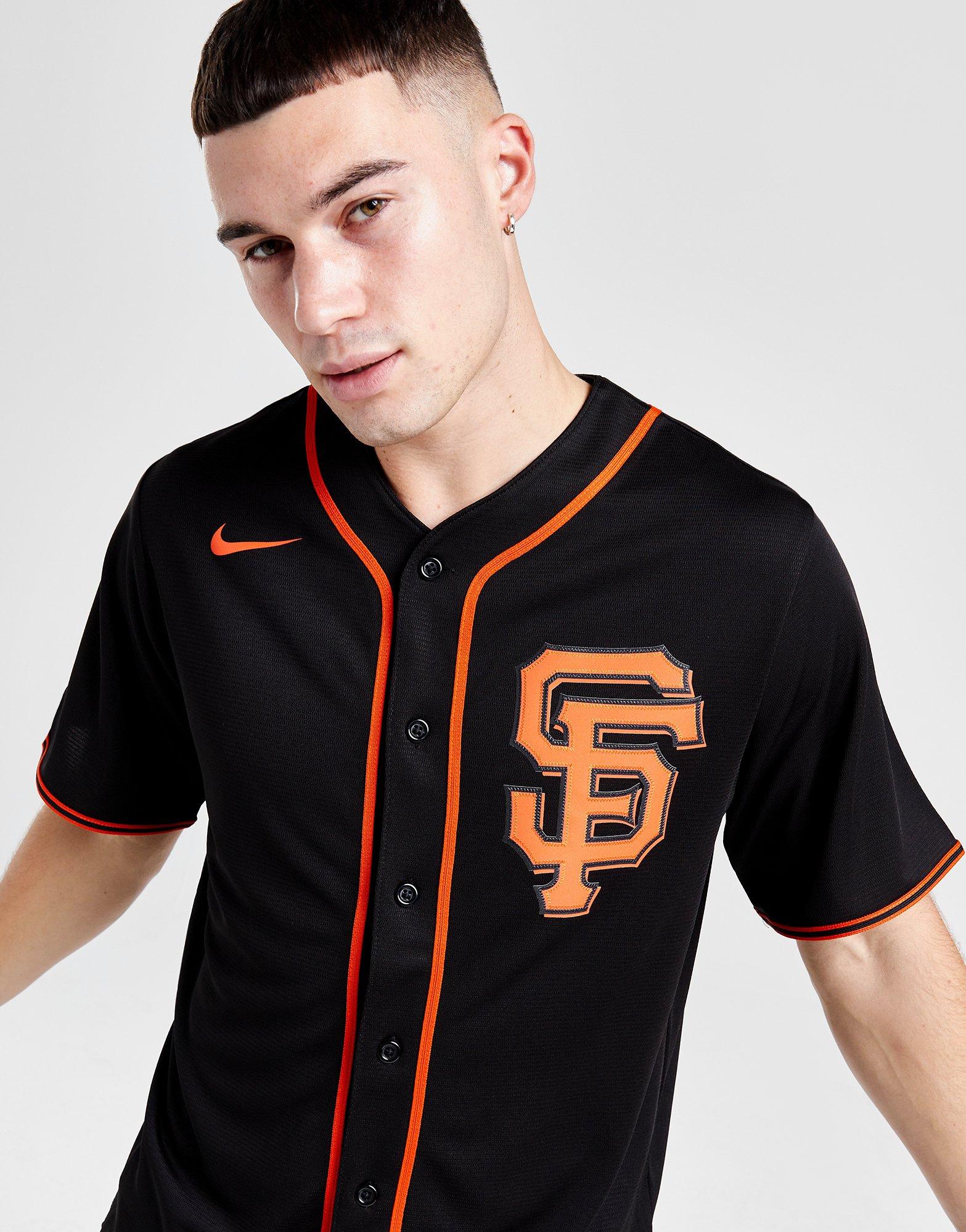 Giants Official 2021 MLB Jersey in Black/Orange