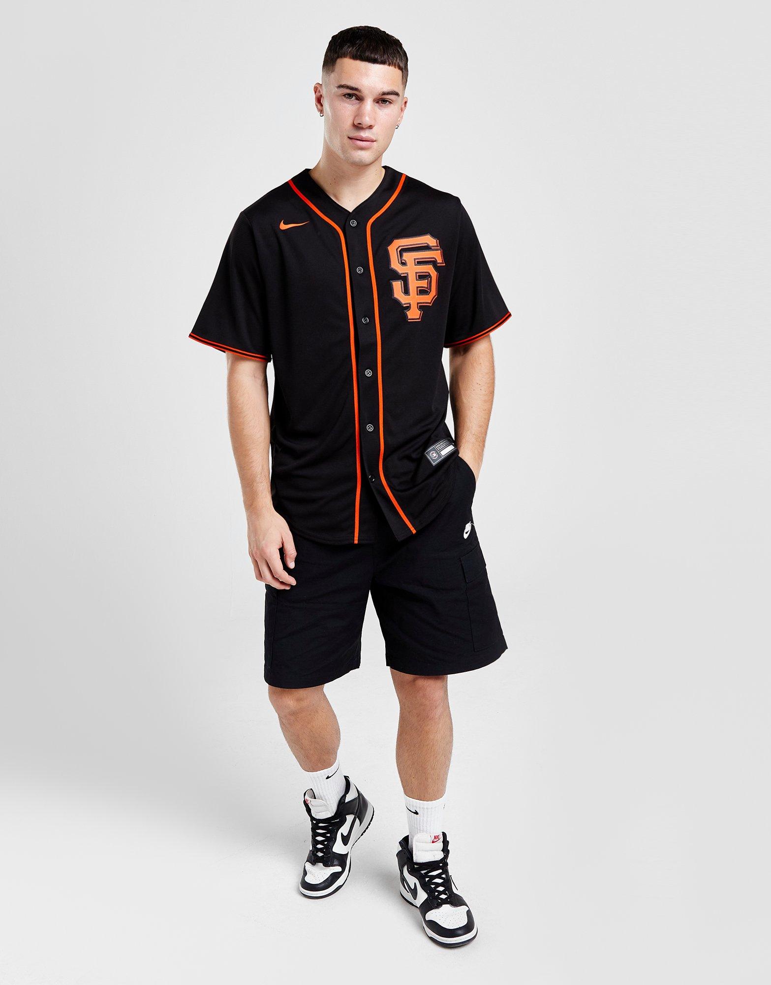 Black Nike MLB San Fransisco Giants Road Jersey - JD Sports Ireland