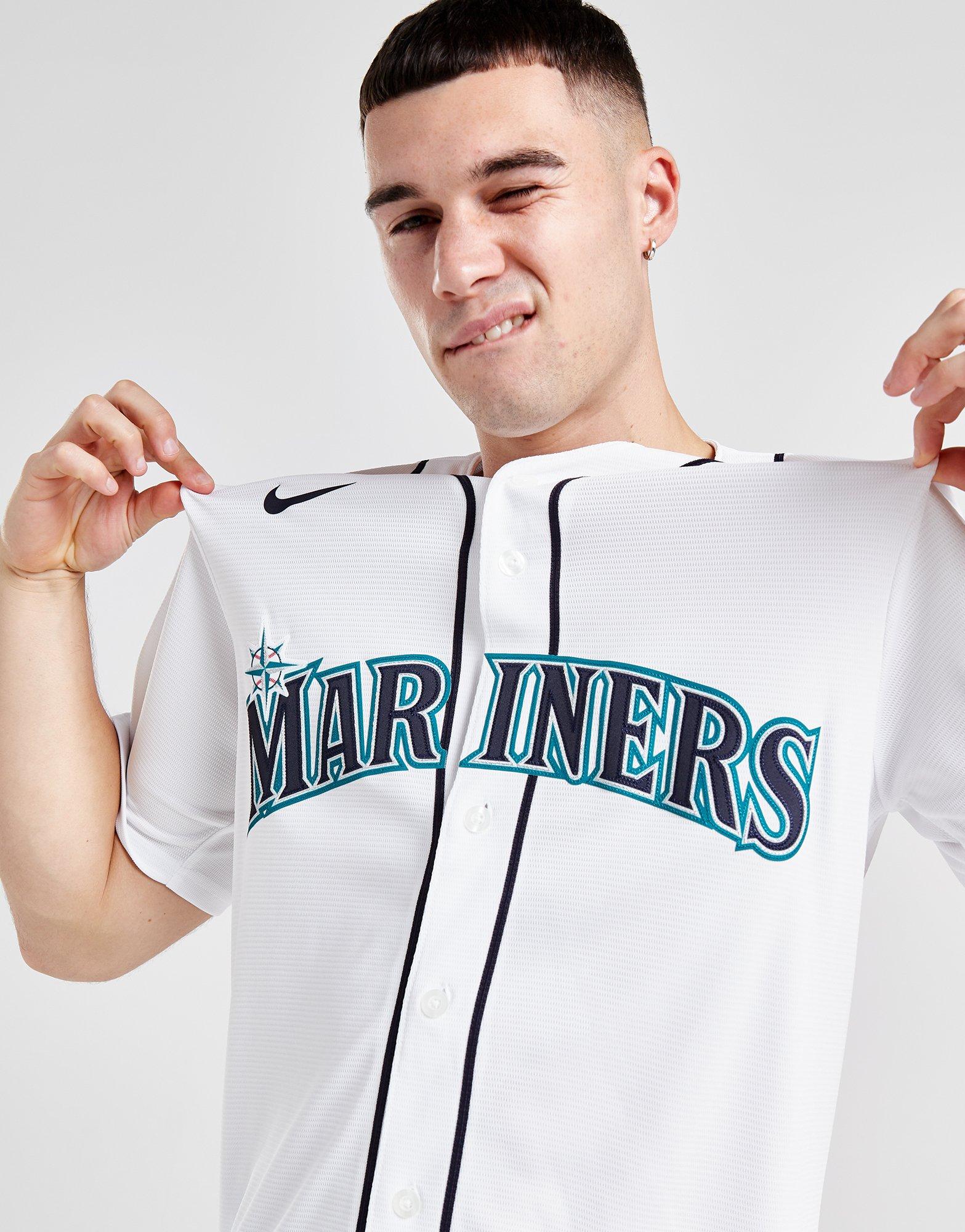 mariners button up jersey