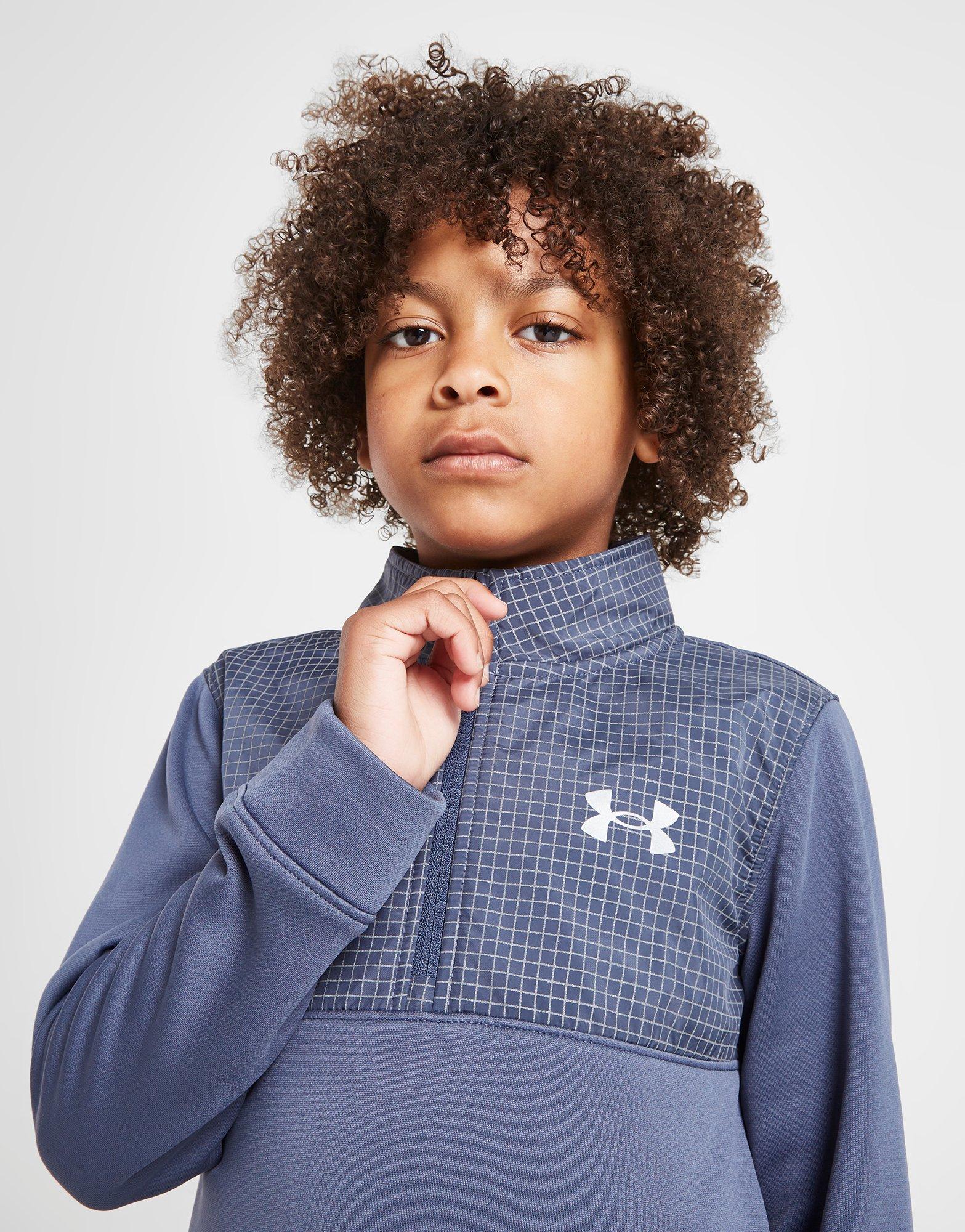 Under Armour UA Armour Fleece Grid 1/4 Zip Tracksuit Children