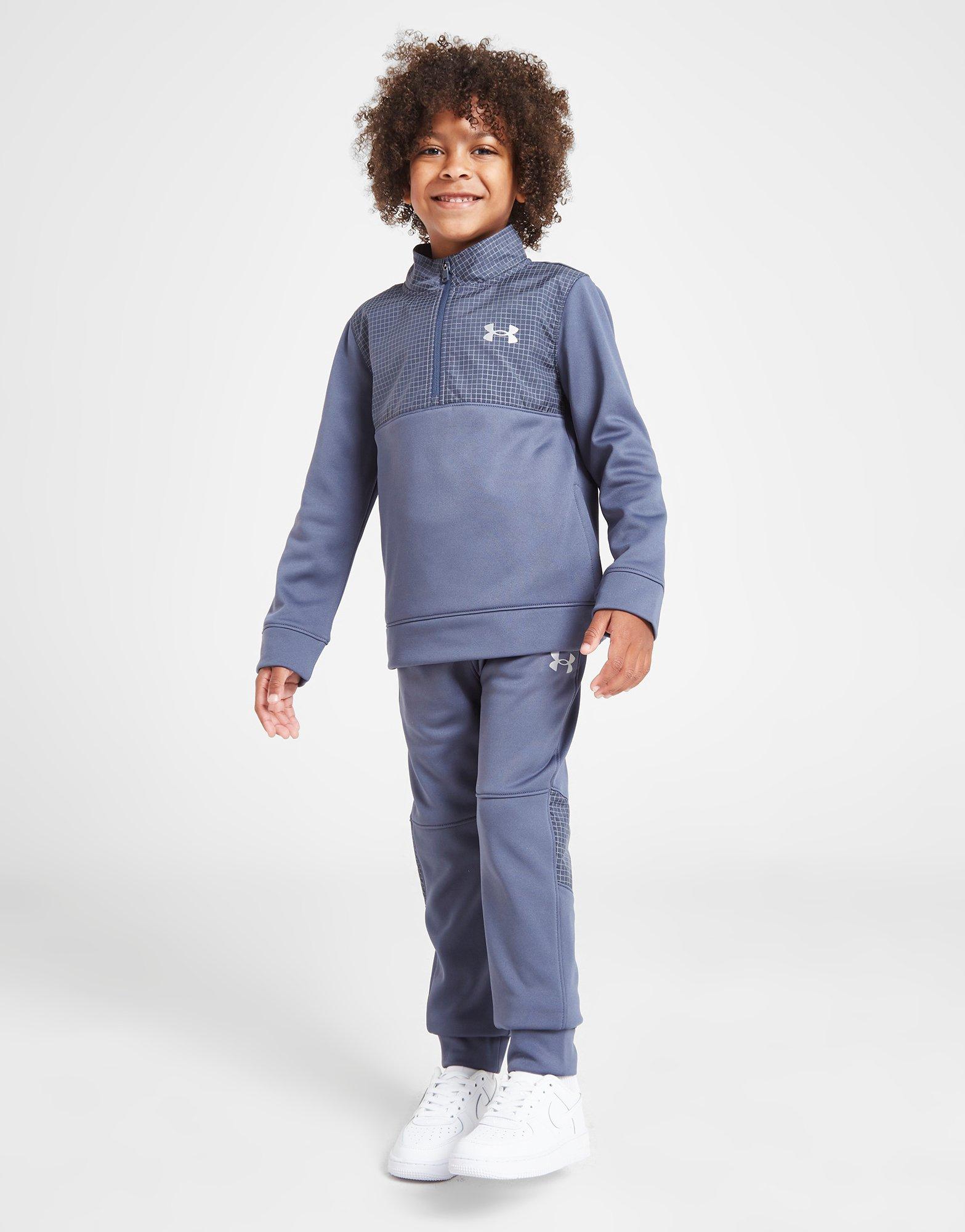 Under Armour UA Armour Fleece Grid 1/4 Zip Tracksuit Children