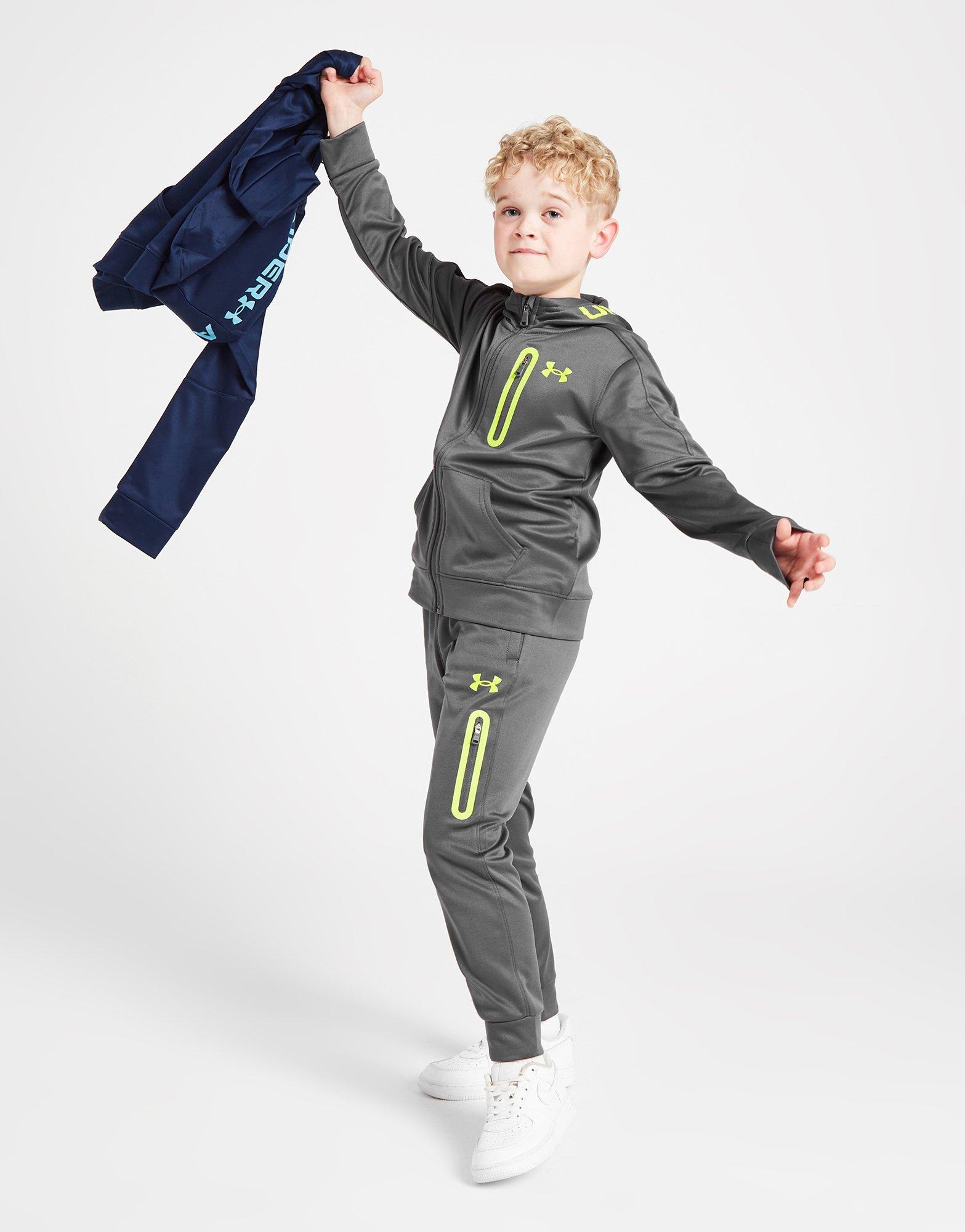 Under Armour Brand Full Zip Hooded Tracksuit Children