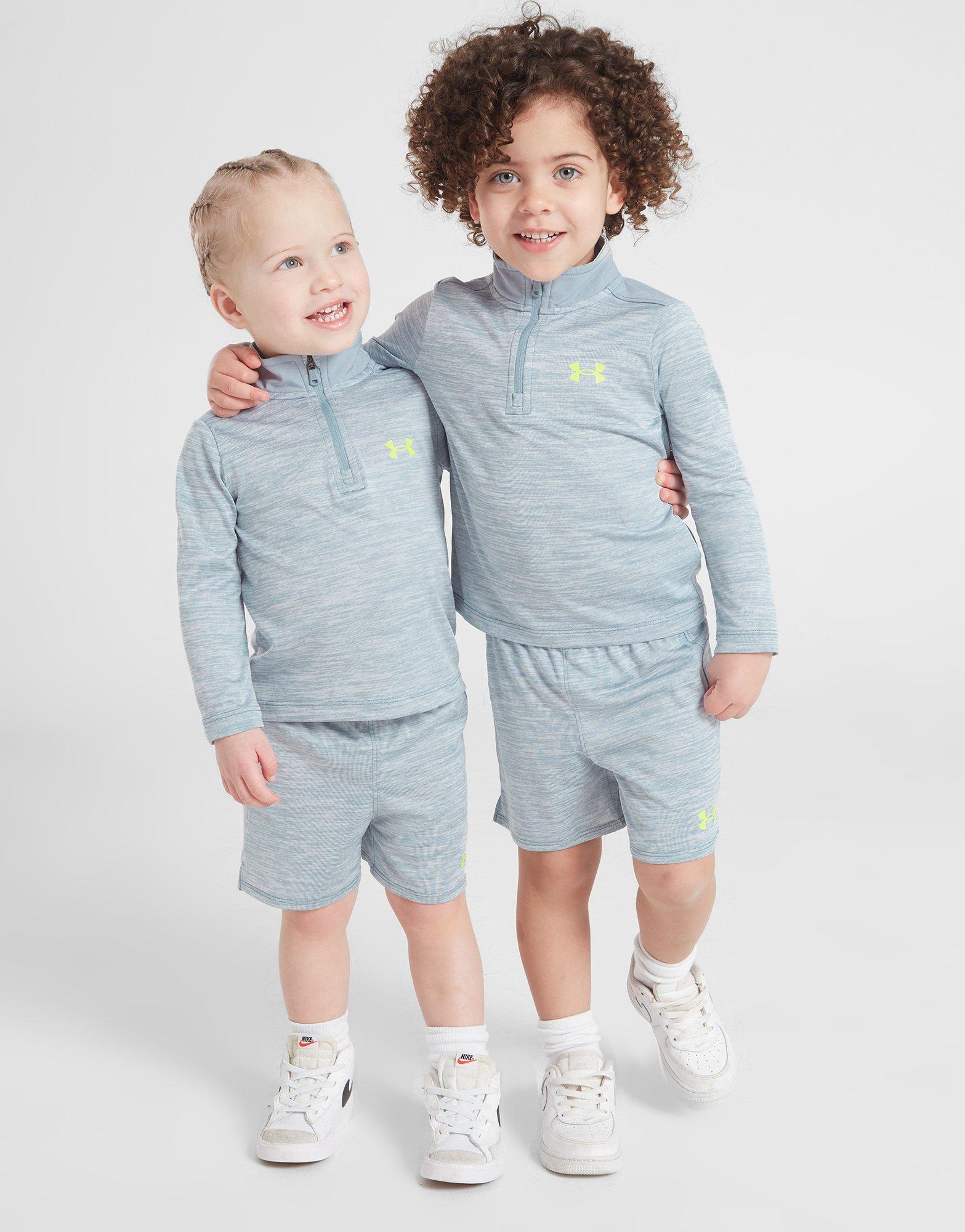 Under Armour Woven Panel 1/4 Zip Top/Shorts Set Baby