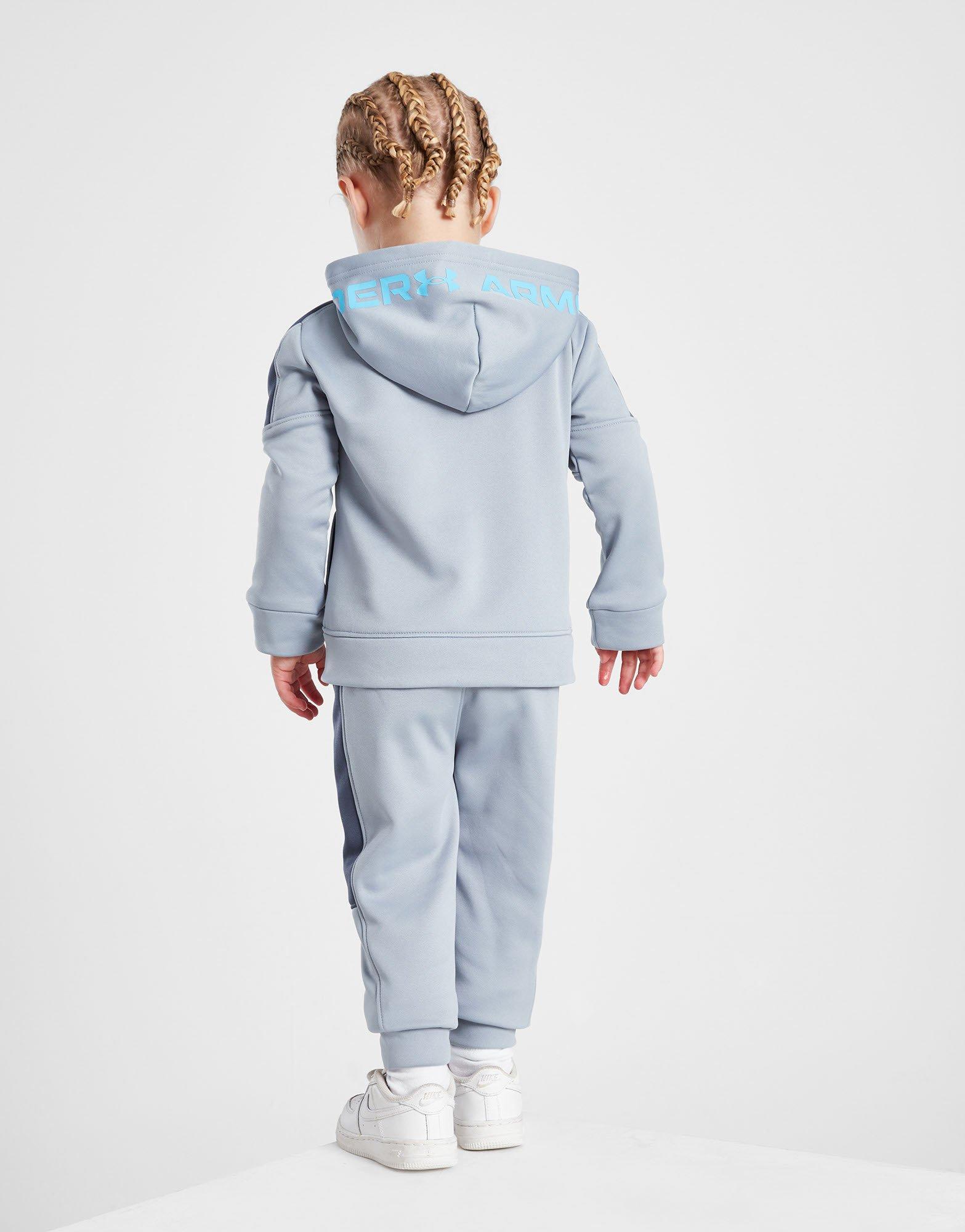 Grey Under Armour Renegade Full Zip Hooded Tracksuit Infant JD Sports UK