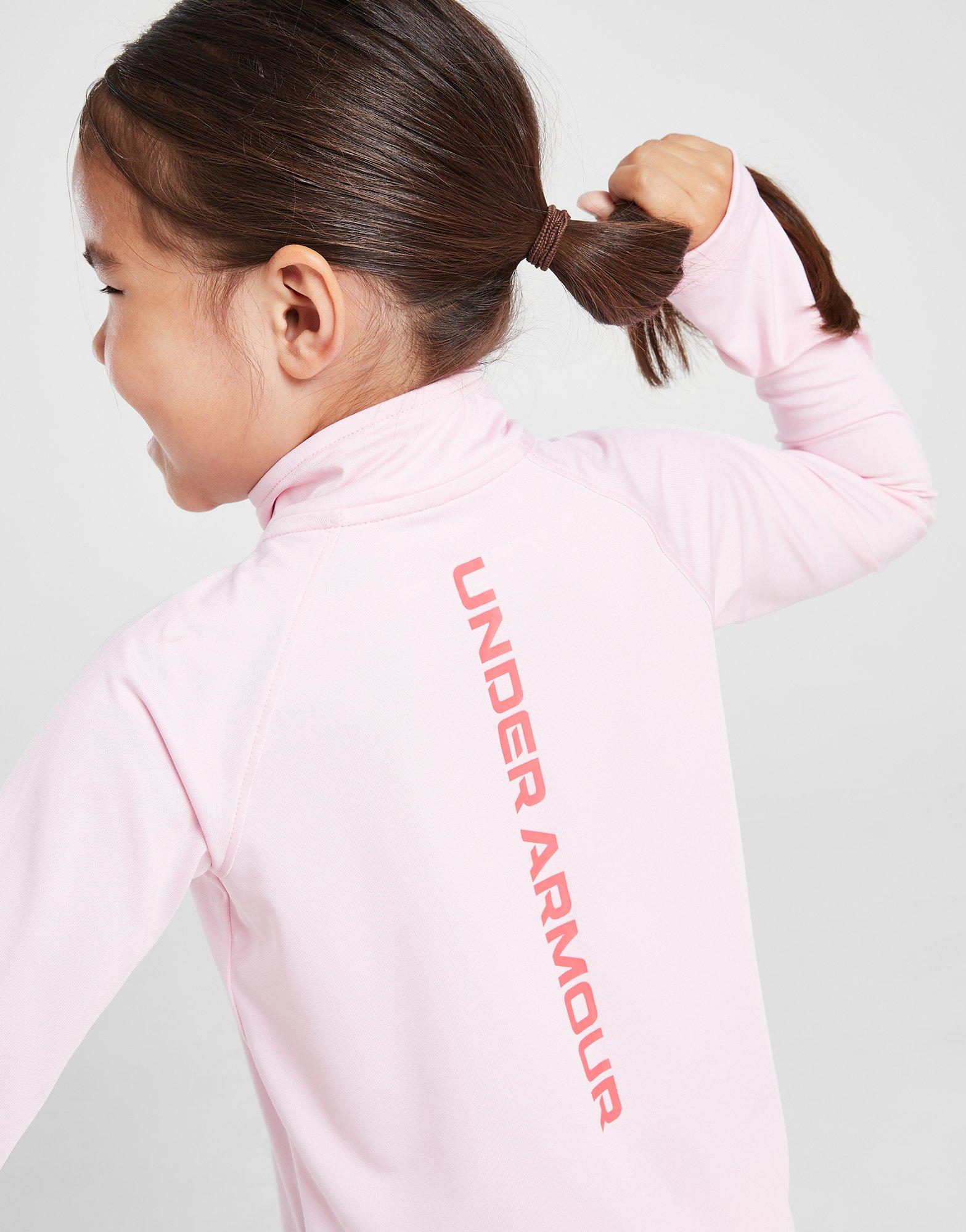 Under Armour Girls' Tech Wordmark 1/4 Zip Tracksuit Children