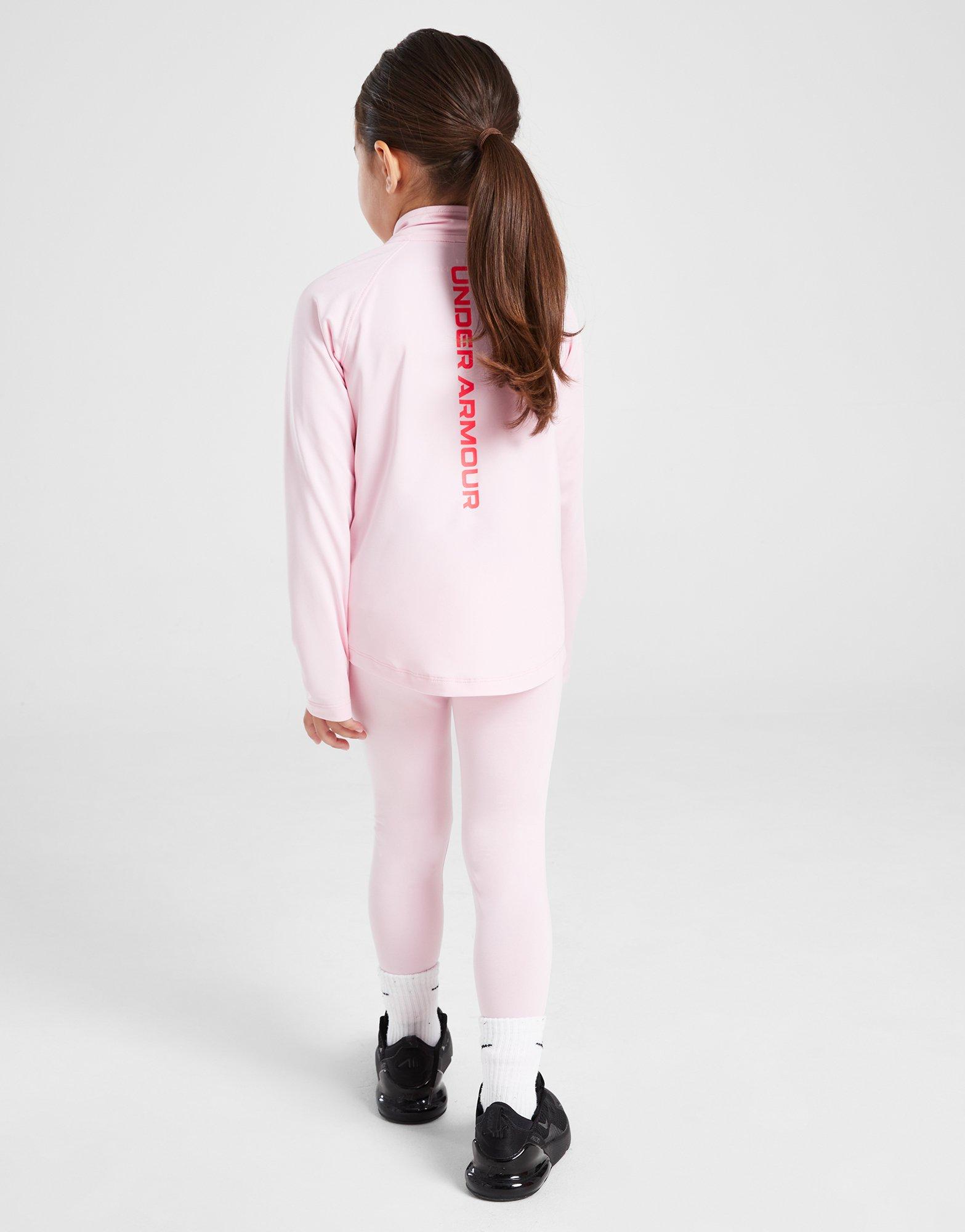 Under Armour Girls' Tech Wordmark 1/4 Zip Tracksuit Children