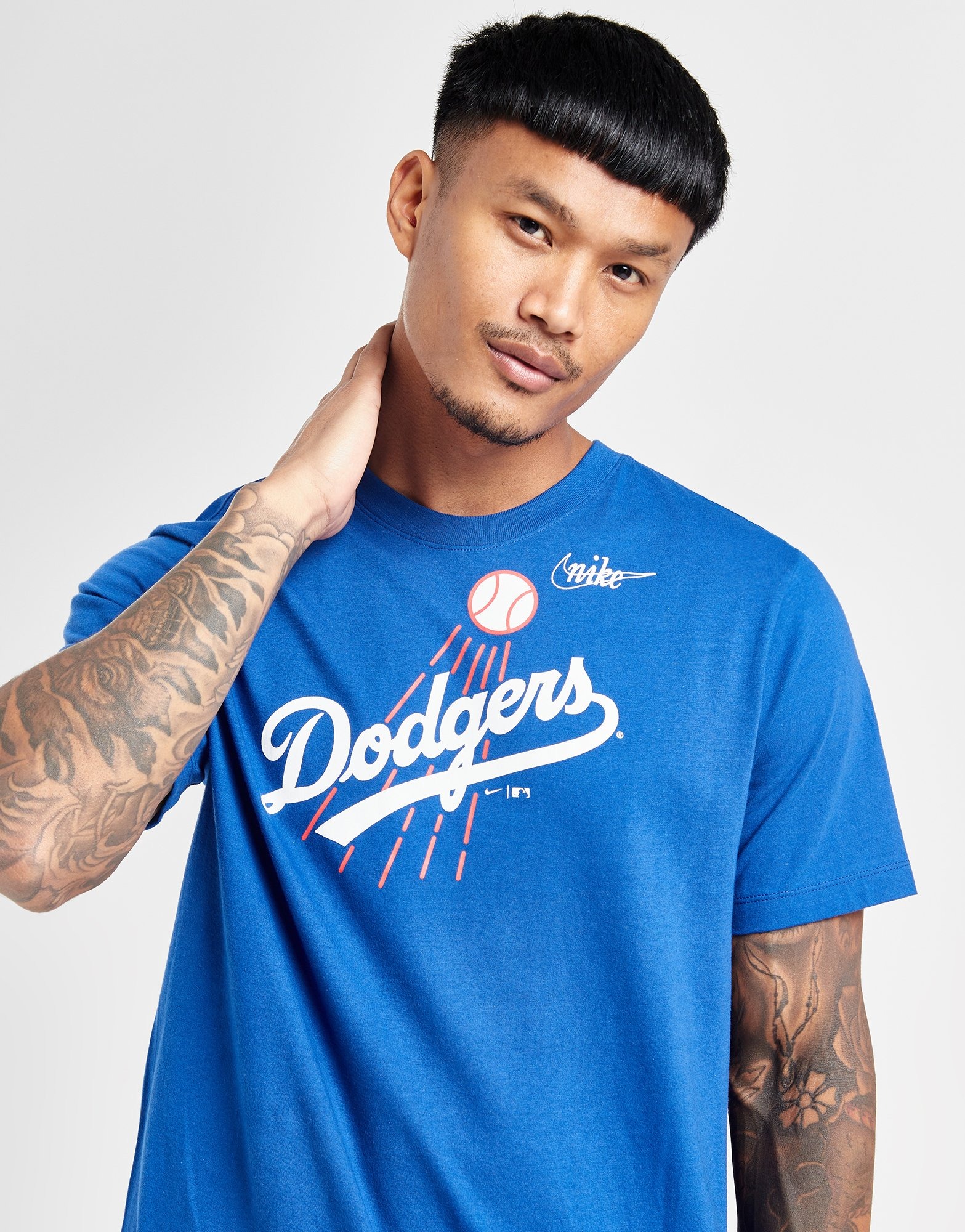 MLB Los Angeles Dodgers Men's Short Sleeve V-Neck Jersey - S