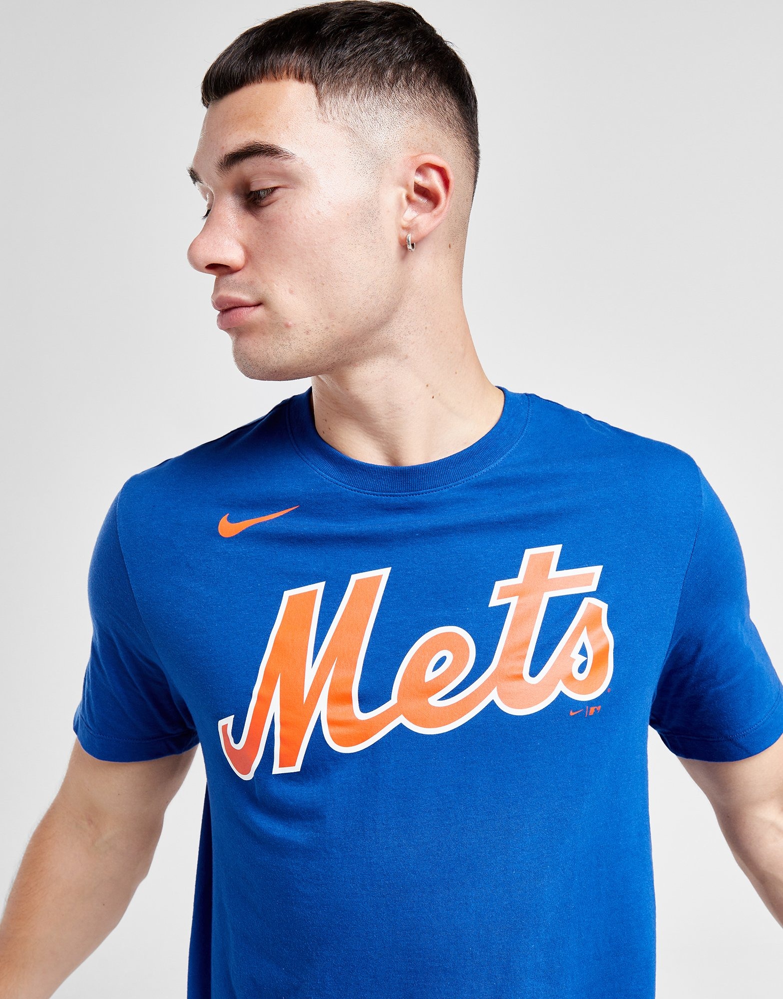 Nike MLB New York Mets Youth Jersey Size Medium Blue Orange