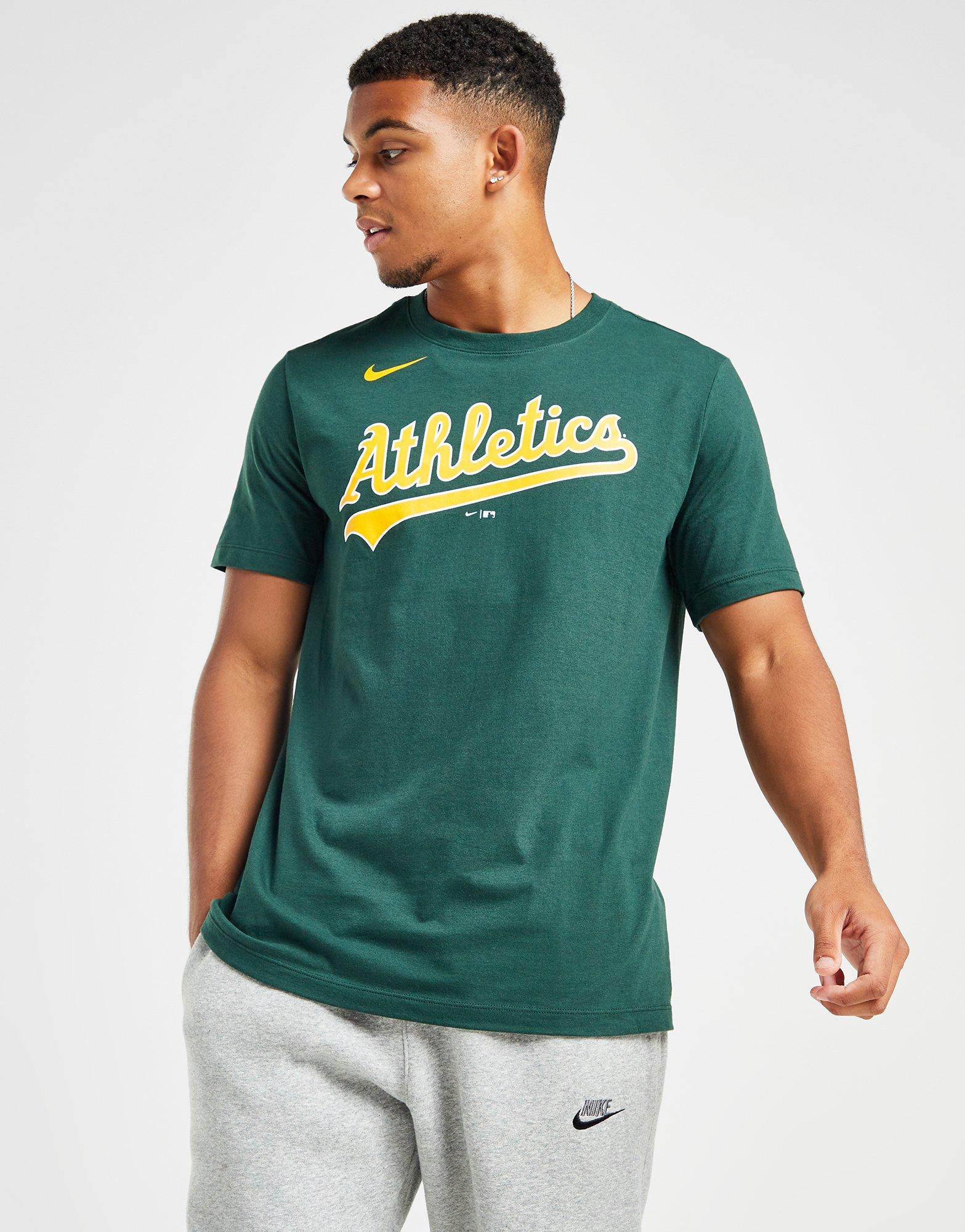 Oakland A's Long Sleeve Jersey Youth Sz Large 12-14 Nike