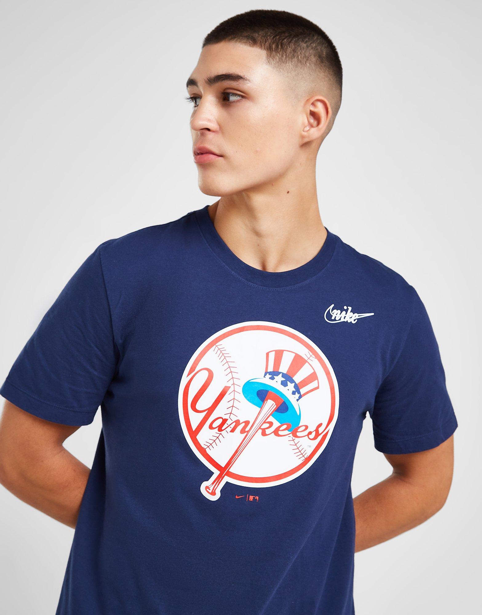 Nike New York Yankees Navy Blue Wordmark Short Sleeve T Shirt