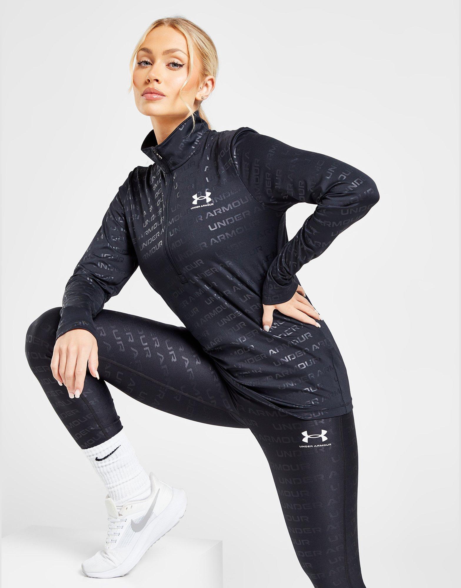 Under Armour Emboss HeatGear All Over Print 1 4 Zip Top