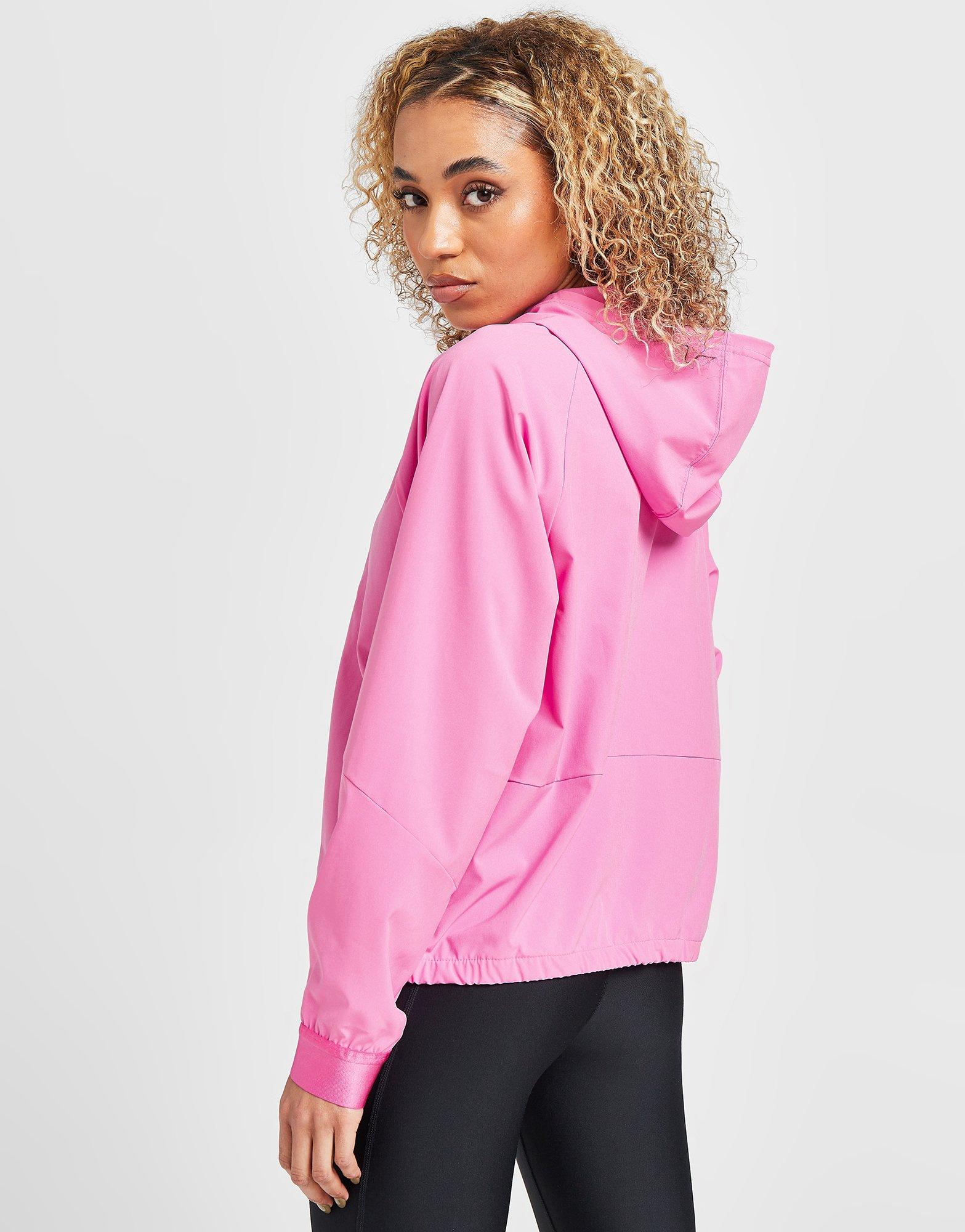 Pink Under Armour Woven Full Zip Jacket - JD Sports Global