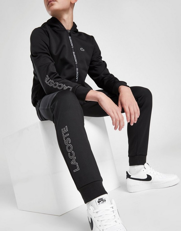 Black Lacoste Poly Track Pants Junior - JD Sports